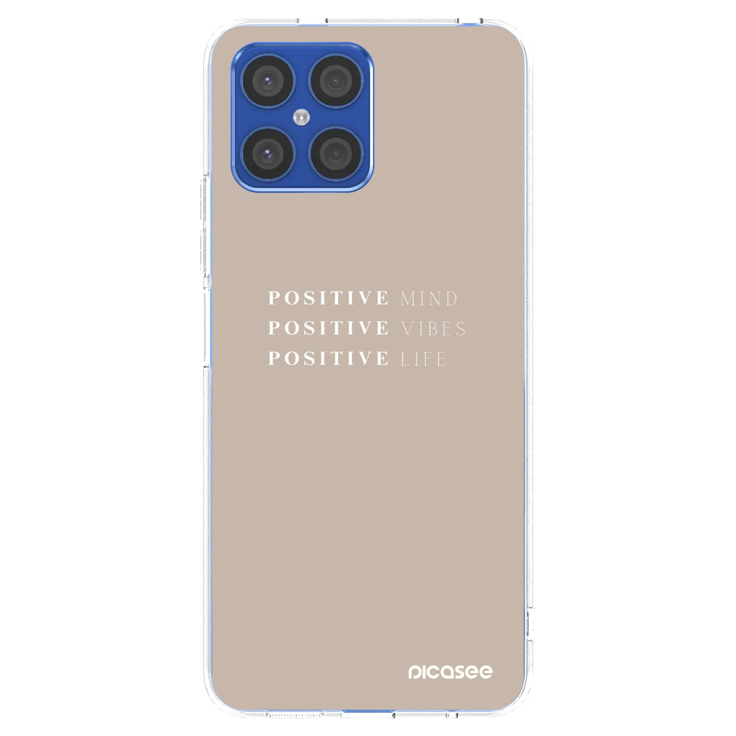 Picasee silikonový průhledný obal pro Honor X8 4G - Positive Vibes