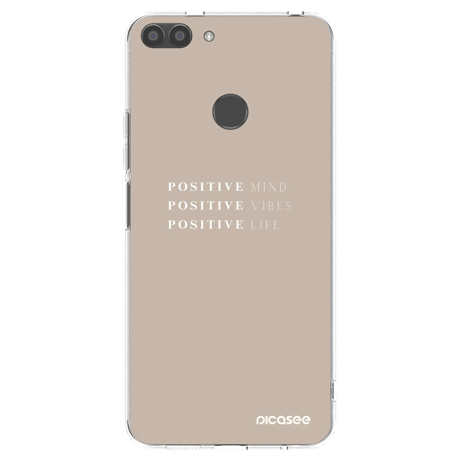 Picasee silikonový průhledný obal pro Huawei P Smart - Positive Vibes