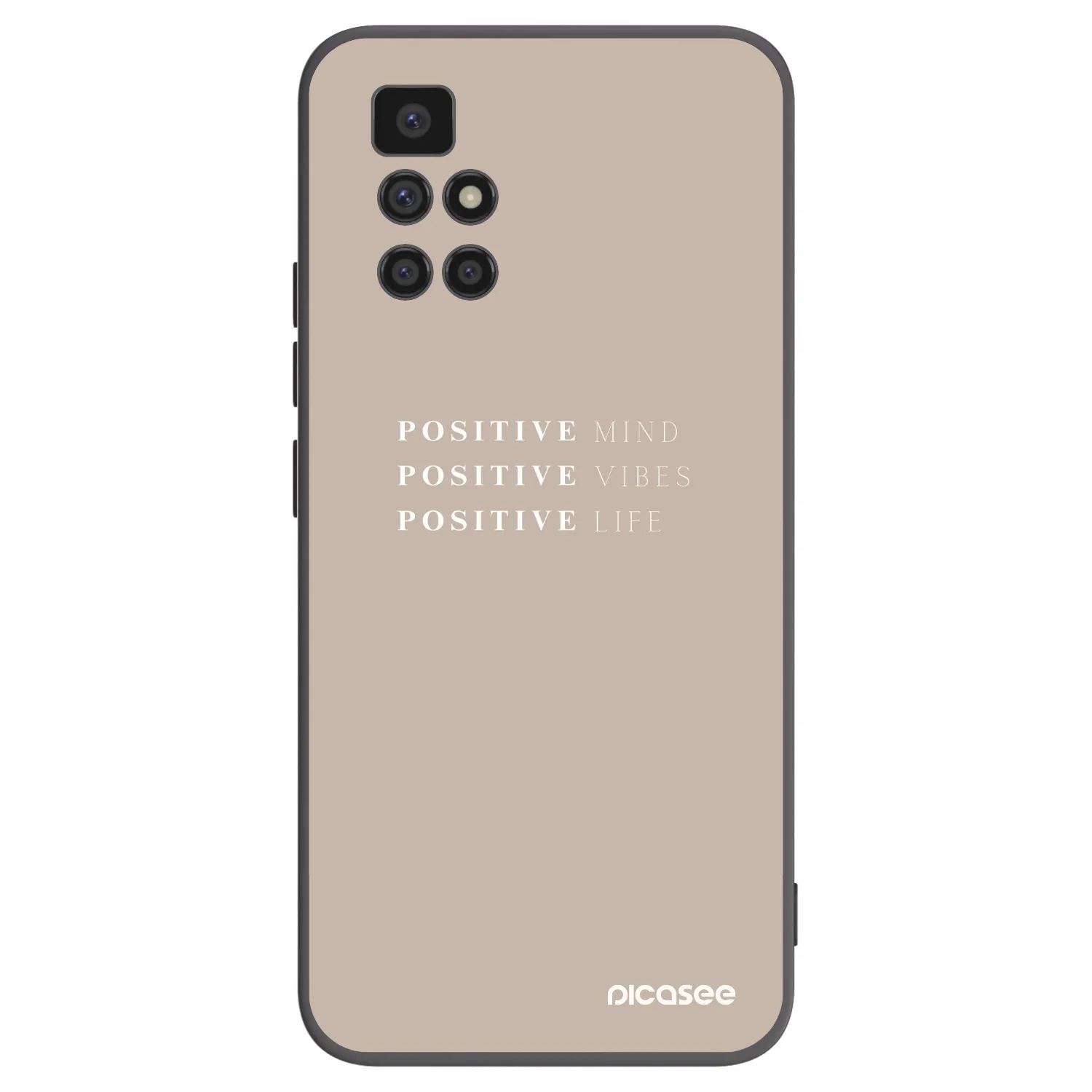 Picasee silikonový černý obal pro Xiaomi Redmi 10 (2022) - Positive Vibes