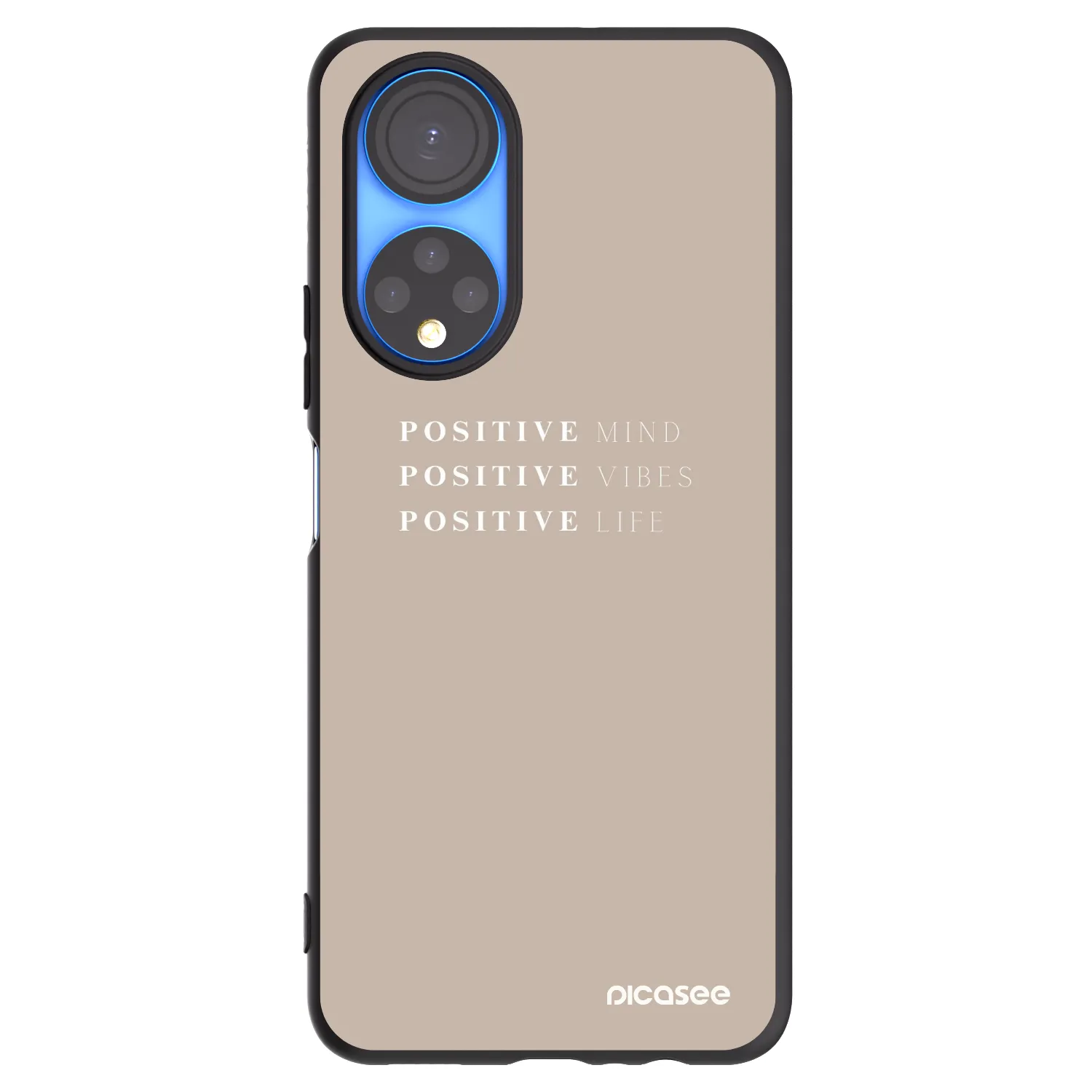 Picasee silikonový černý obal pro Honor X7 - Positive Vibes