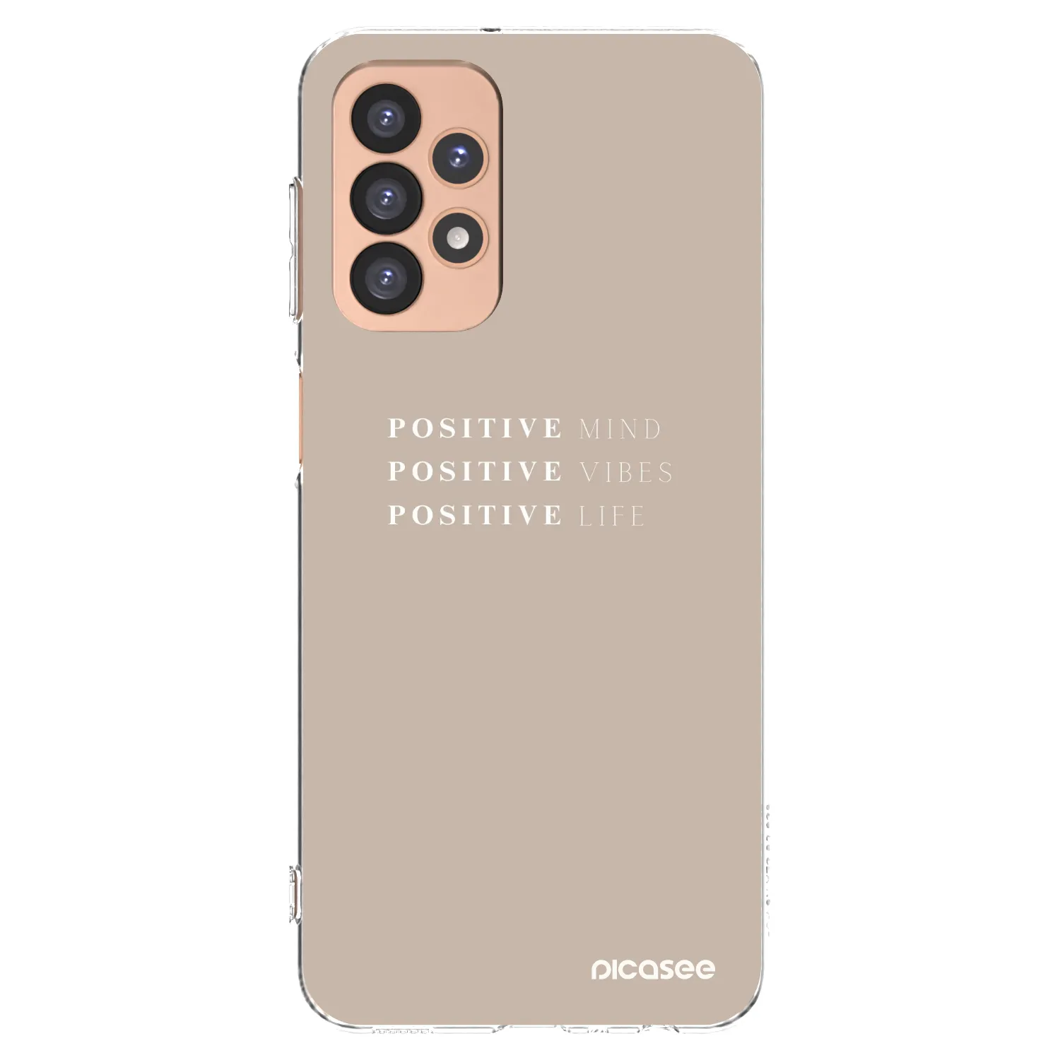 Picasee silikonový průhledný obal pro Samsung Galaxy A23 A236B 5G - Positive Vibes