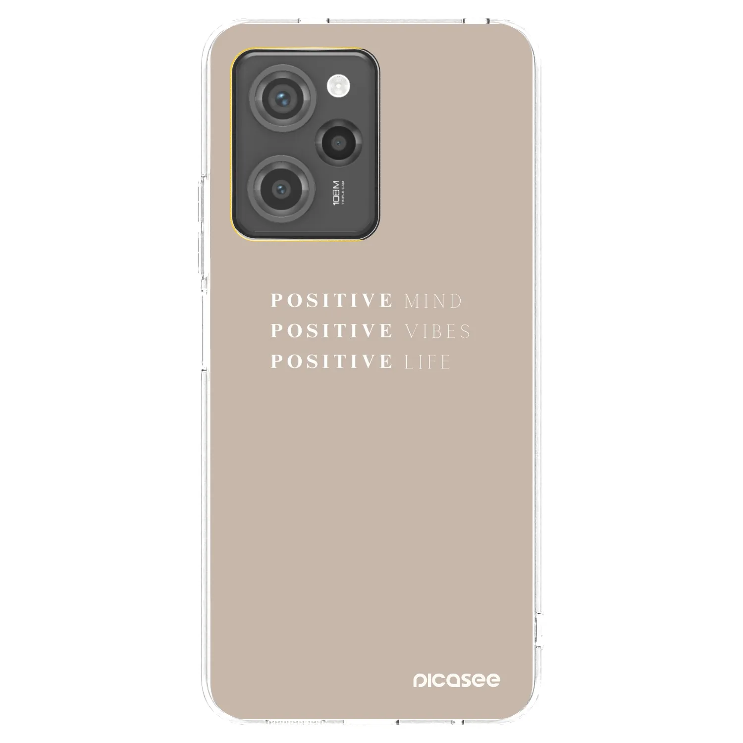 Picasee silikonový průhledný obal pro Xiaomi Poco X5 Pro - Positive Vibes