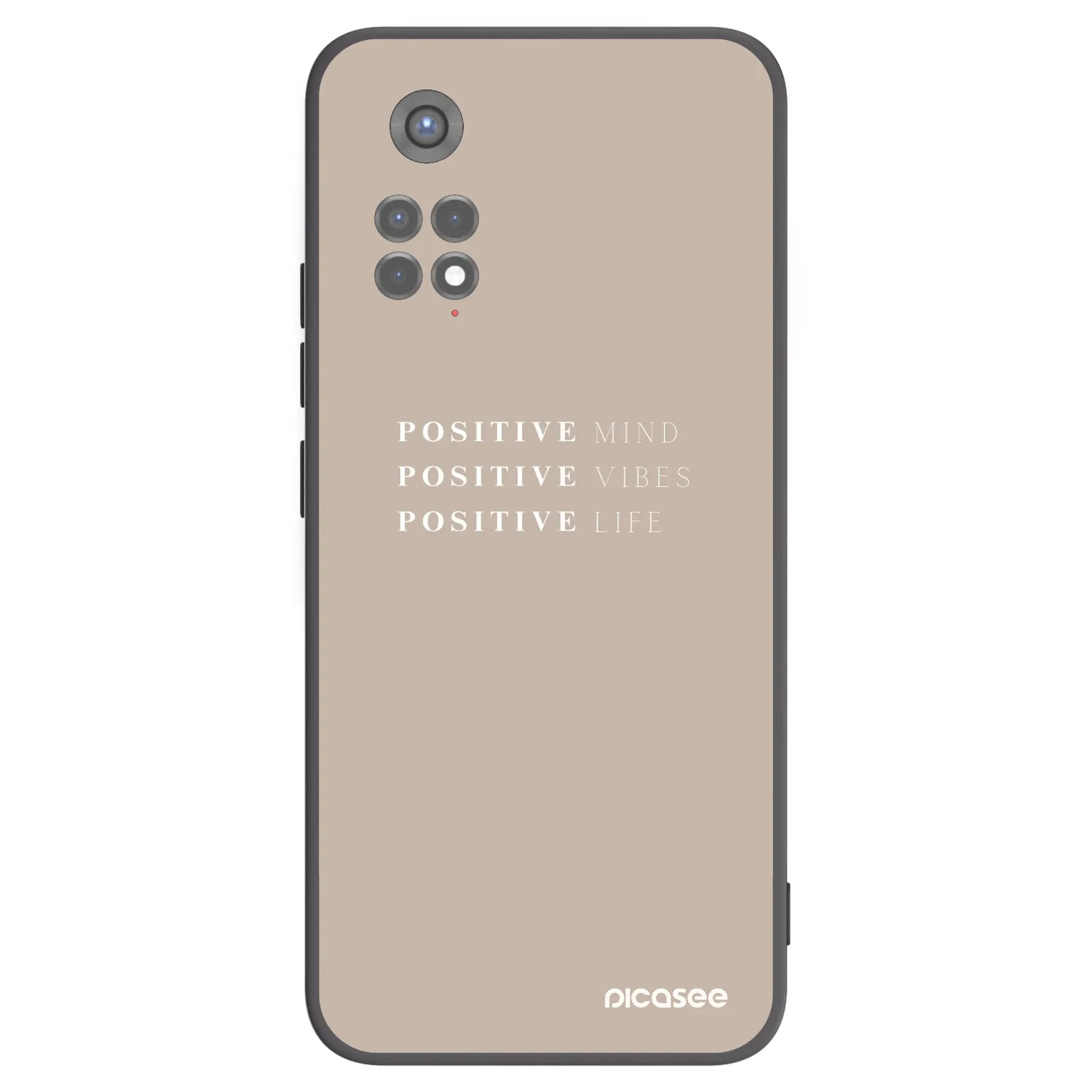 Picasee silikonový černý obal pro Xiaomi Redmi Note 11S 5G - Positive Vibes