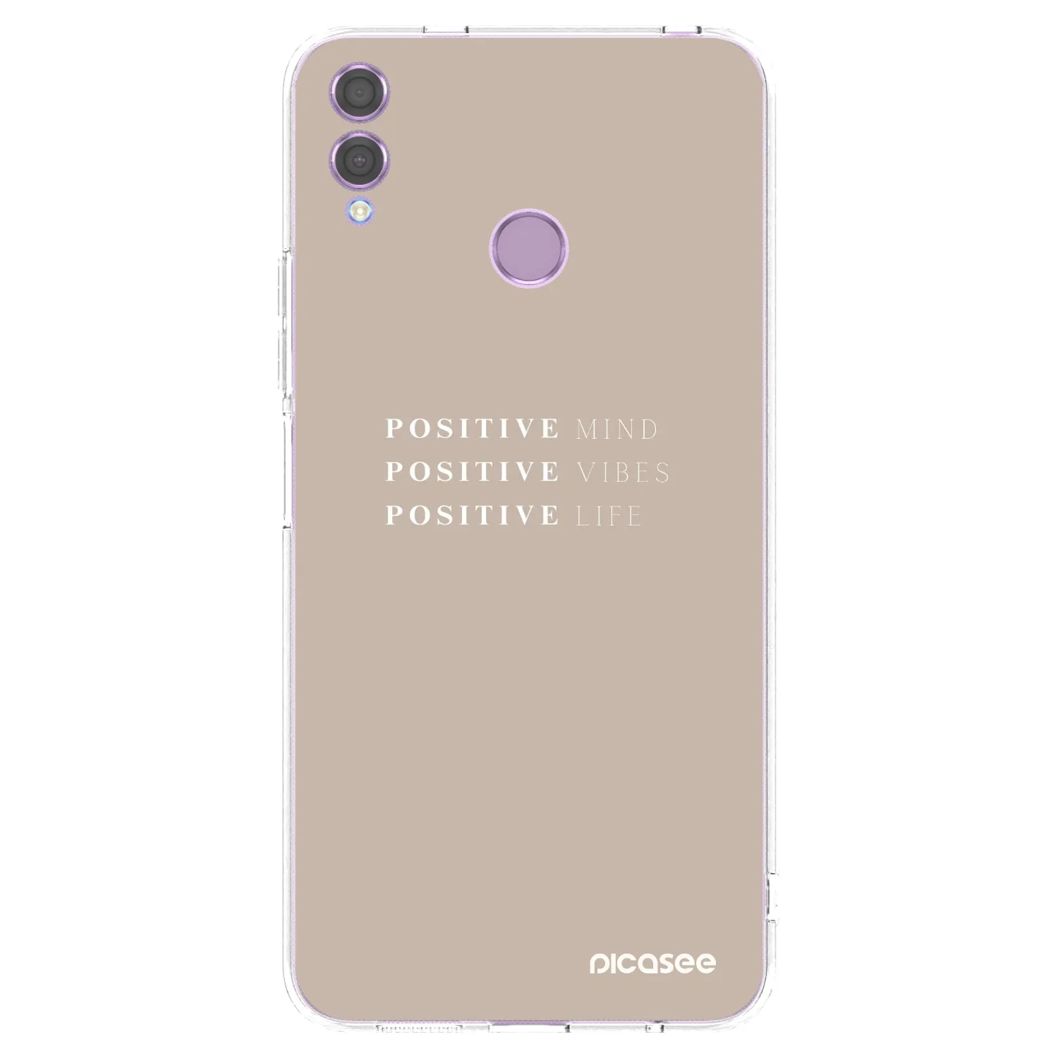 Picasee silikonový průhledný obal pro Honor 8X - Positive Vibes