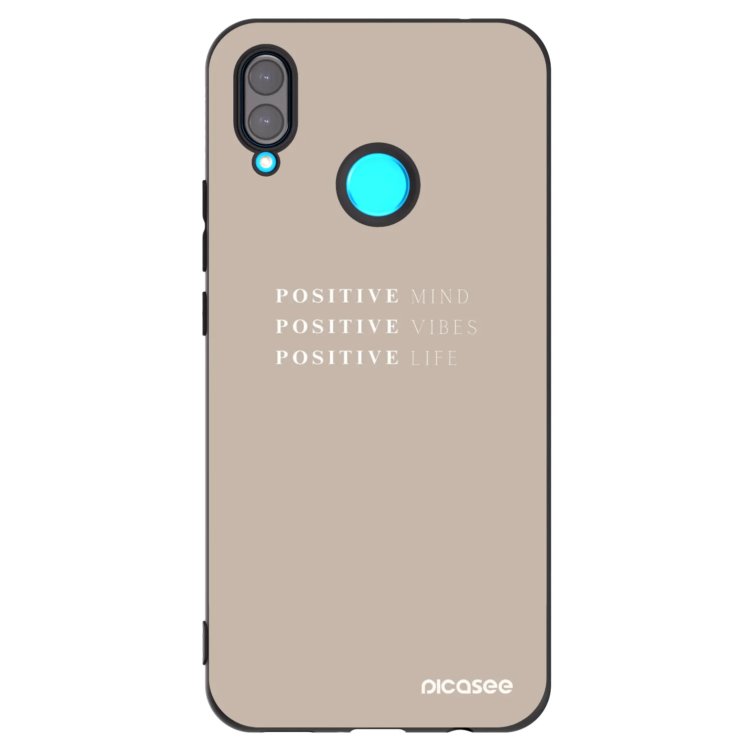 Picasee silikonový černý obal pro Huawei Nova 3 - Positive Vibes