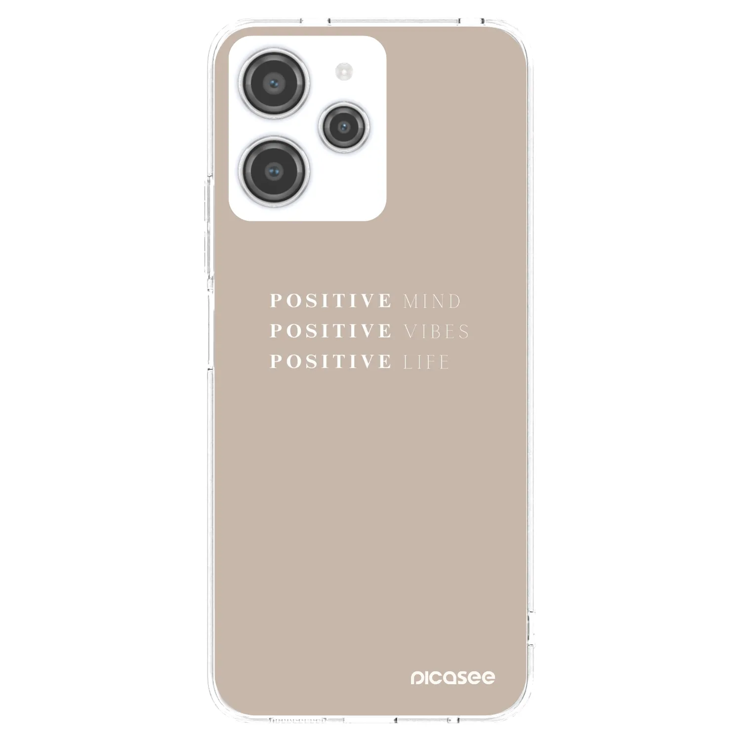 Picasee silikonový průhledný obal pro Xiaomi Redmi 12 4G - Positive Vibes