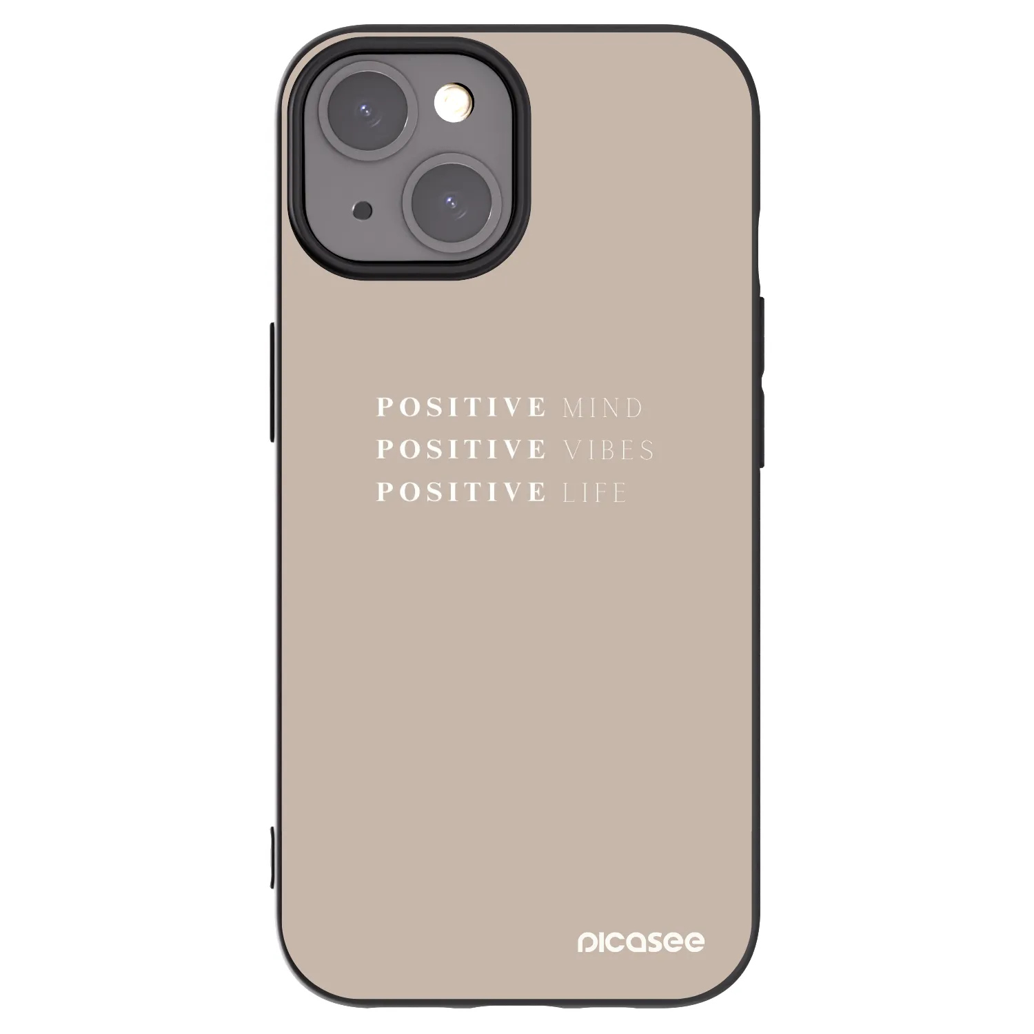 Picasee silikonový černý obal pro Apple iPhone 15 - Positive Vibes