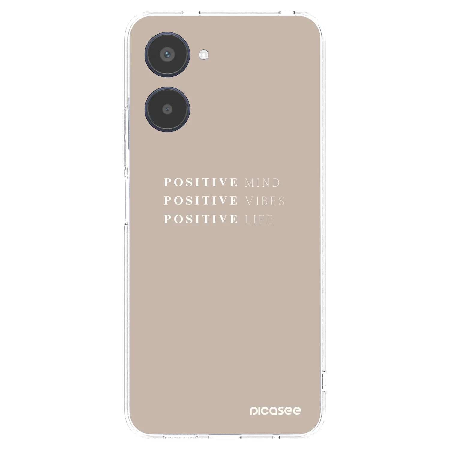 Picasee silikonový průhledný obal pro Realme 10 4G - Positive Vibes