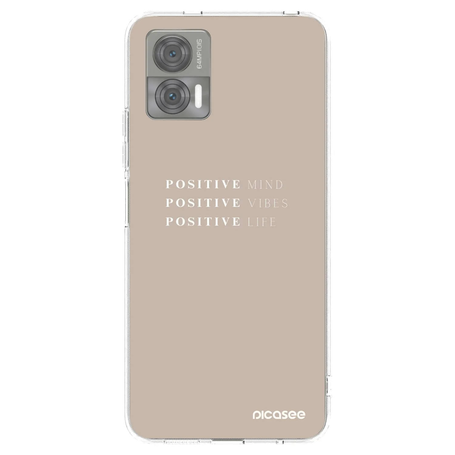 Picasee silikonový průhledný obal pro Motorola Edge 30 Neo - Positive Vibes