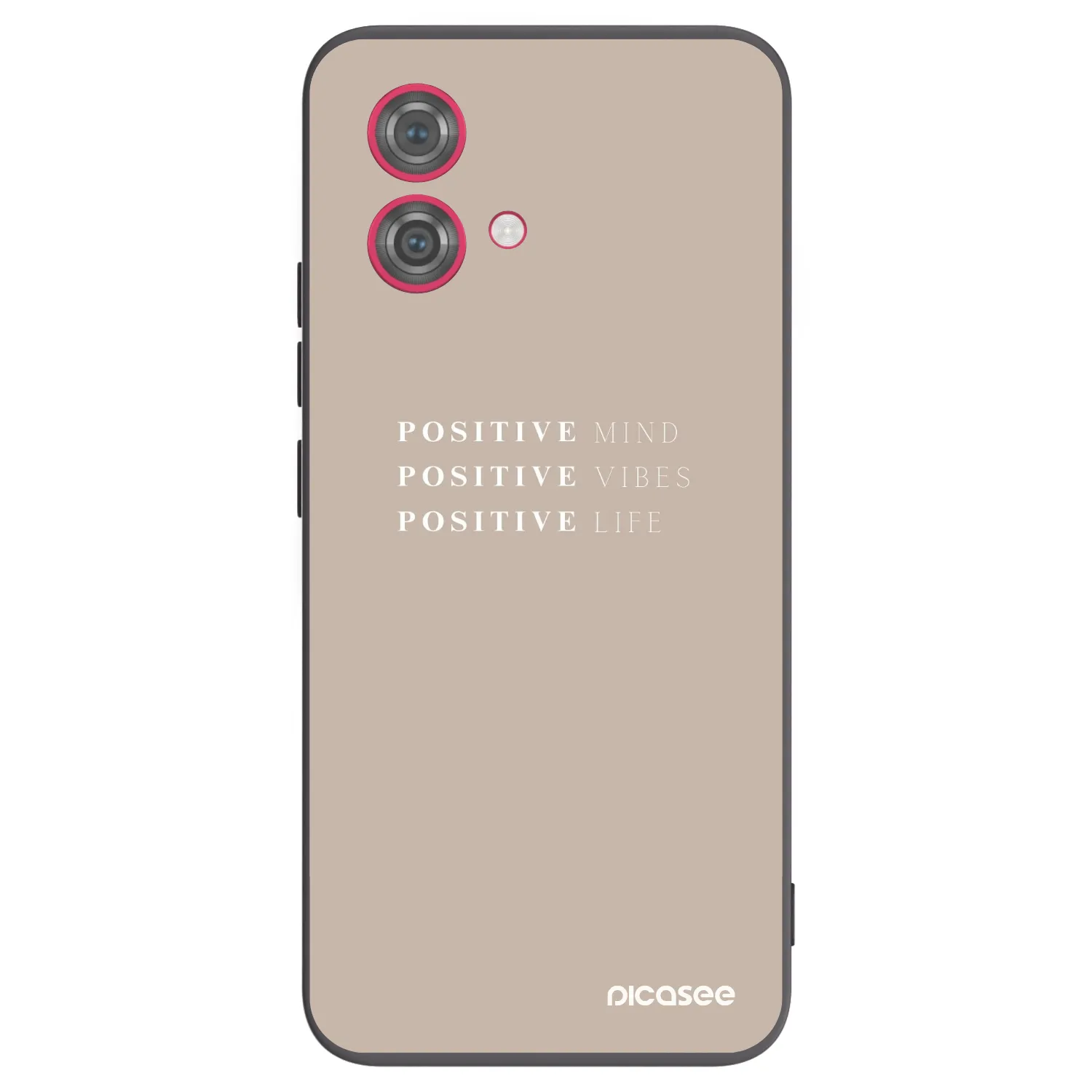 Picasee silikonový černý obal pro Motorola Moto G84 5G - Positive Vibes