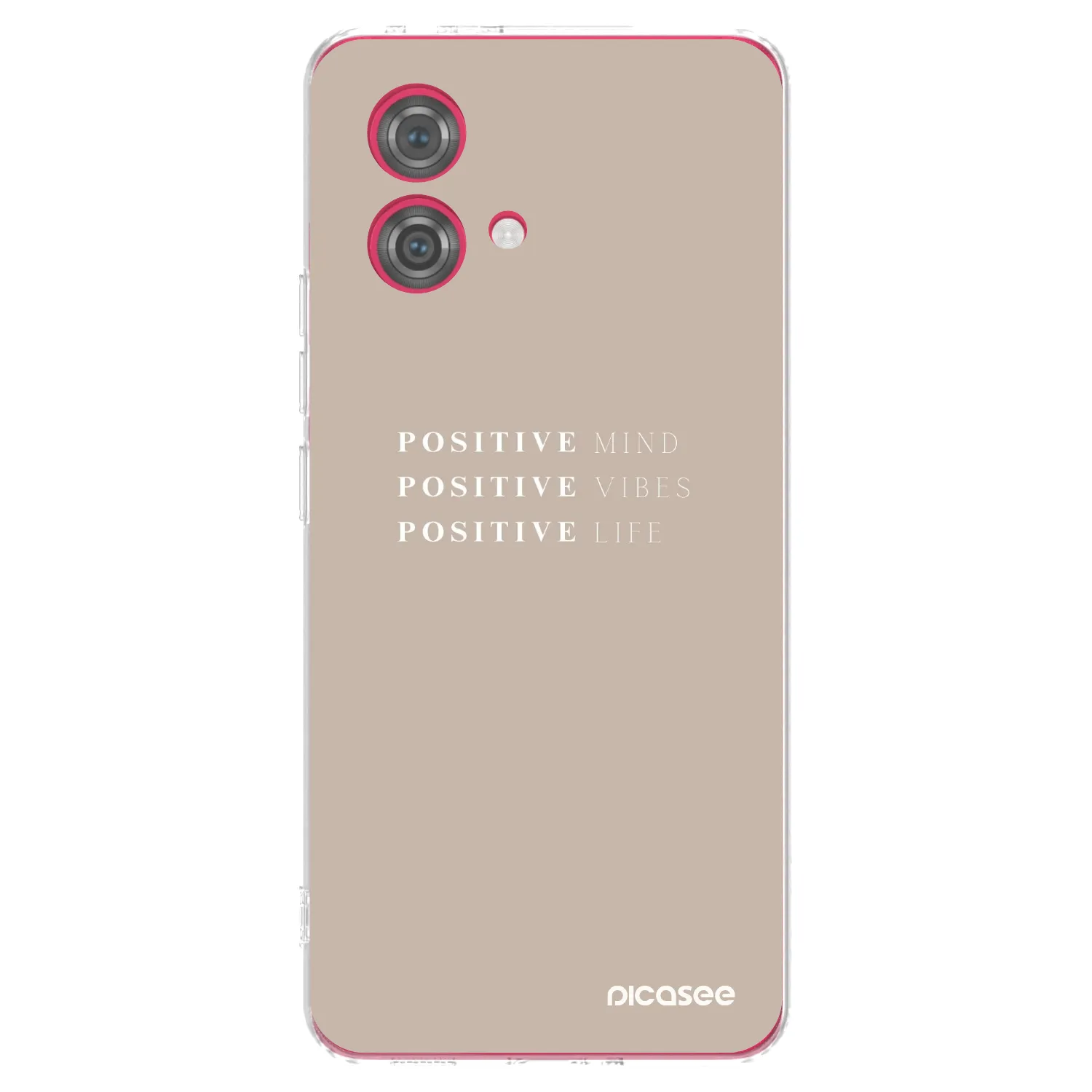 Picasee silikonový průhledný obal pro Motorola Moto G84 5G - Positive Vibes