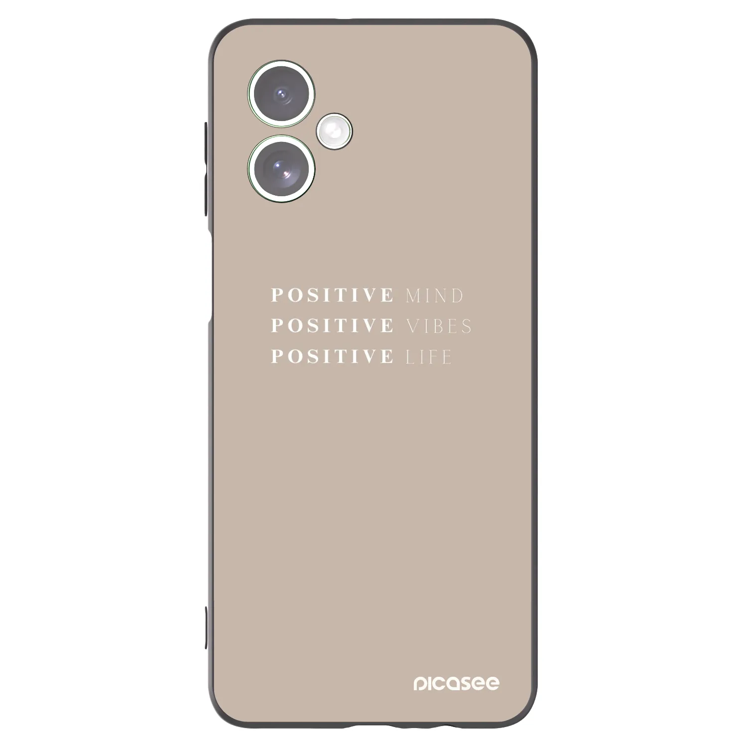 Picasee silikonový černý obal pro Motorola Moto G54 5G - Positive Vibes