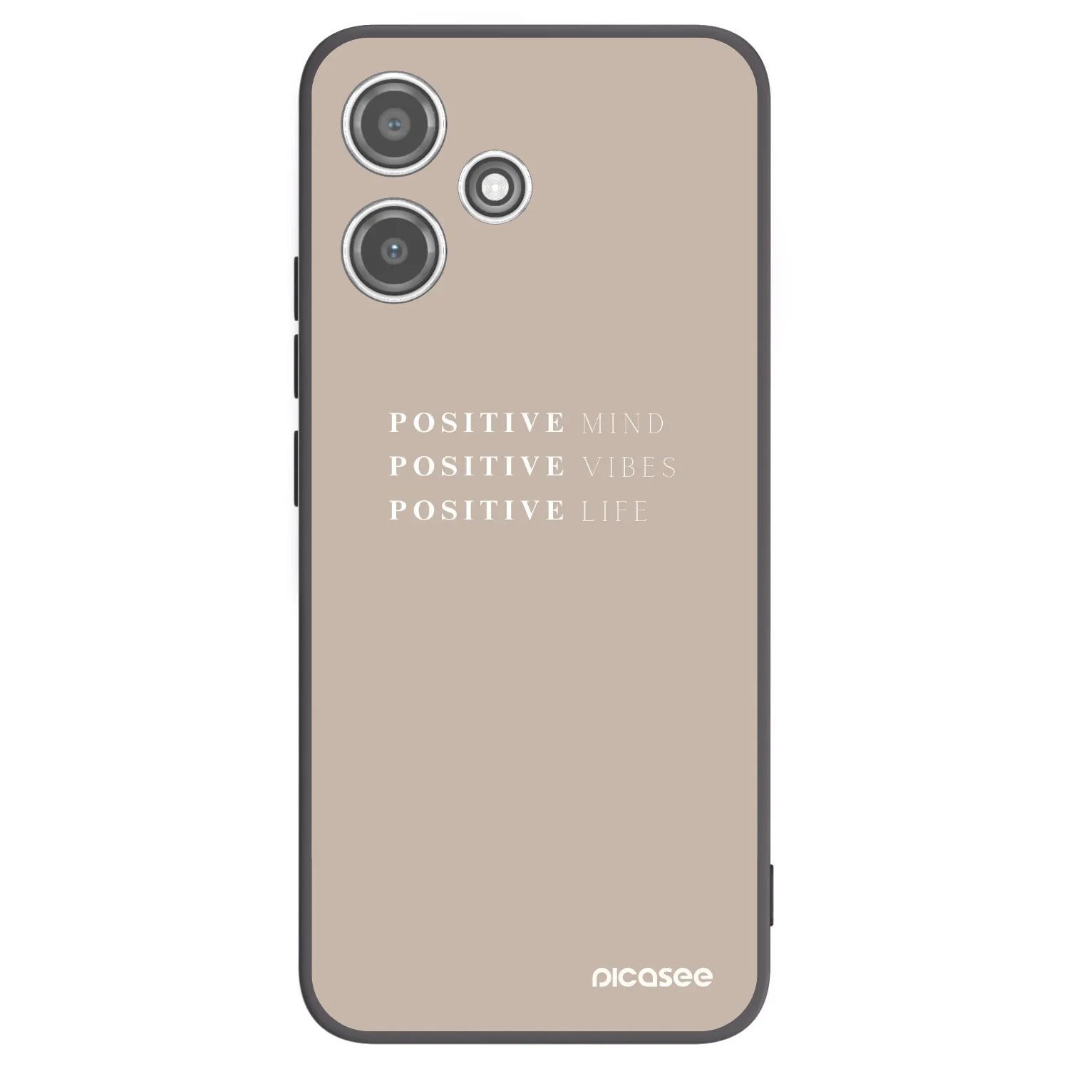 Picasee silikonový černý obal pro Xiaomi Redmi 12 5G - Positive Vibes