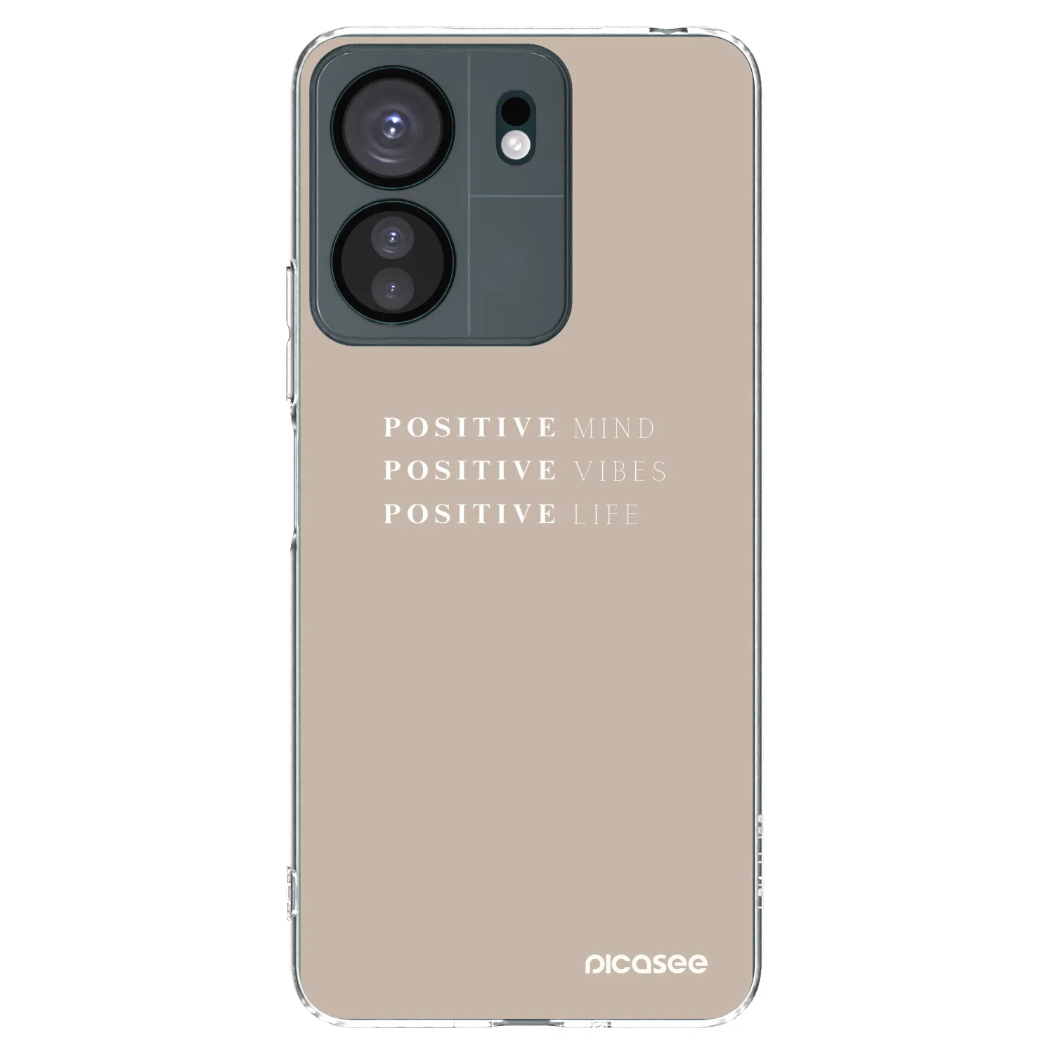 Picasee silikonový průhledný obal pro Xiaomi Redmi 13C 4G - Positive Vibes