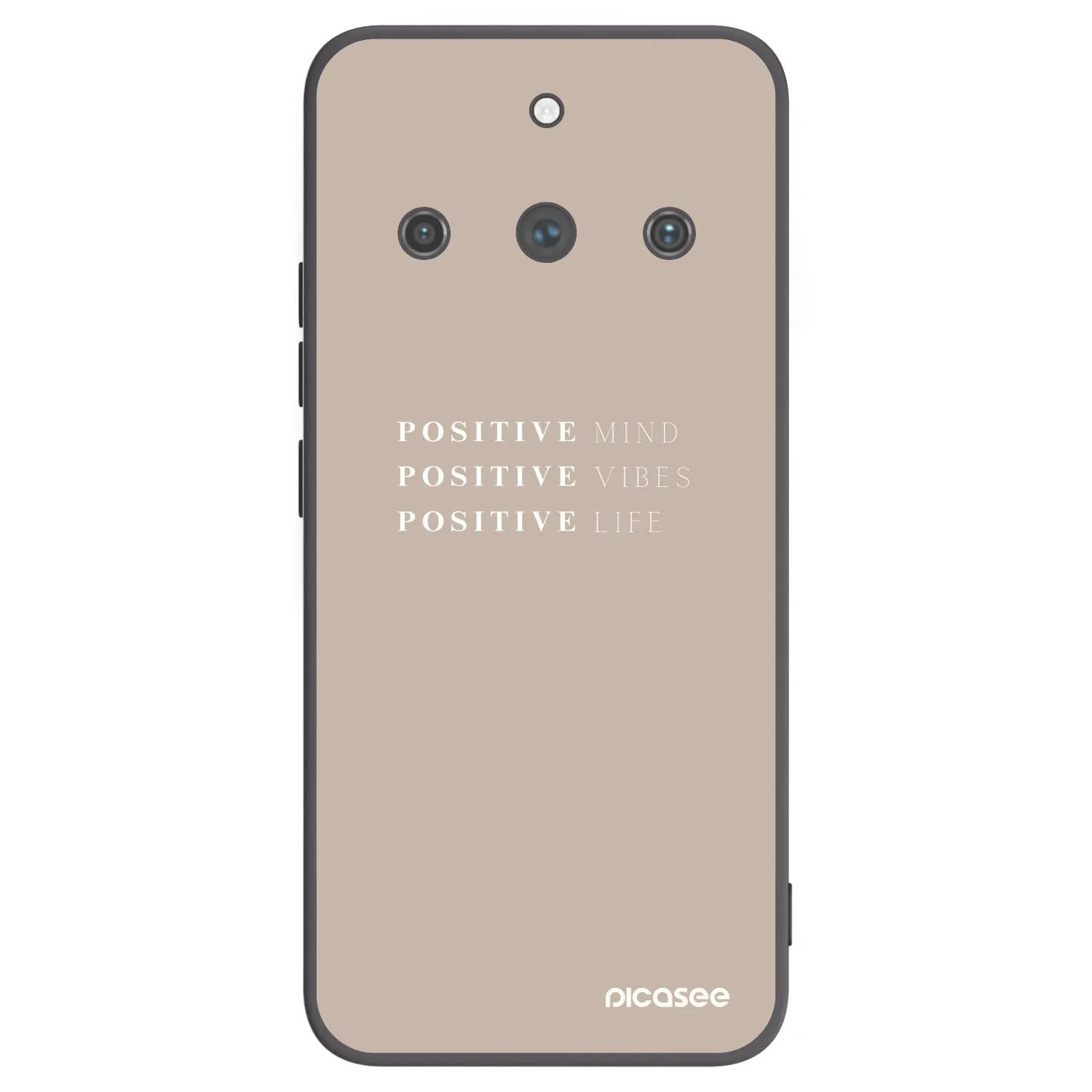 Picasee silikonový černý obal pro Realme 11 Pro+ - Positive Vibes