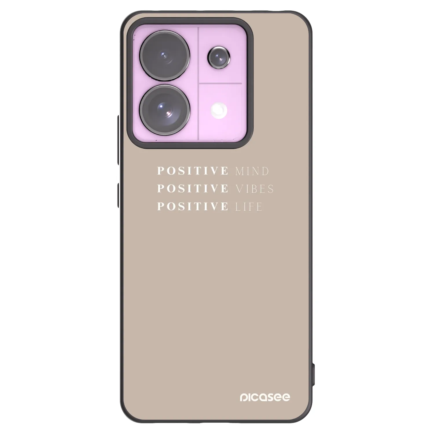 Picasee silikonový černý obal pro Xiaomi Redmi Note 13 Pro 5G - Positive Vibes