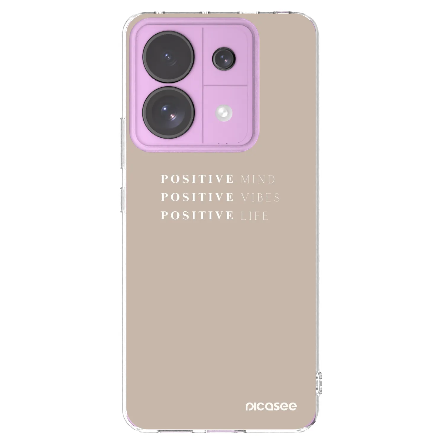 Picasee silikonový průhledný obal pro Xiaomi Redmi Note 13 Pro 5G - Positive Vibes