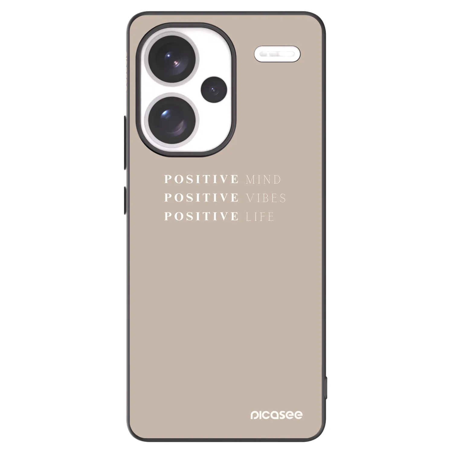 Picasee silikonový černý obal pro Xiaomi Redmi Note 13 Pro+ 5G - Positive Vibes
