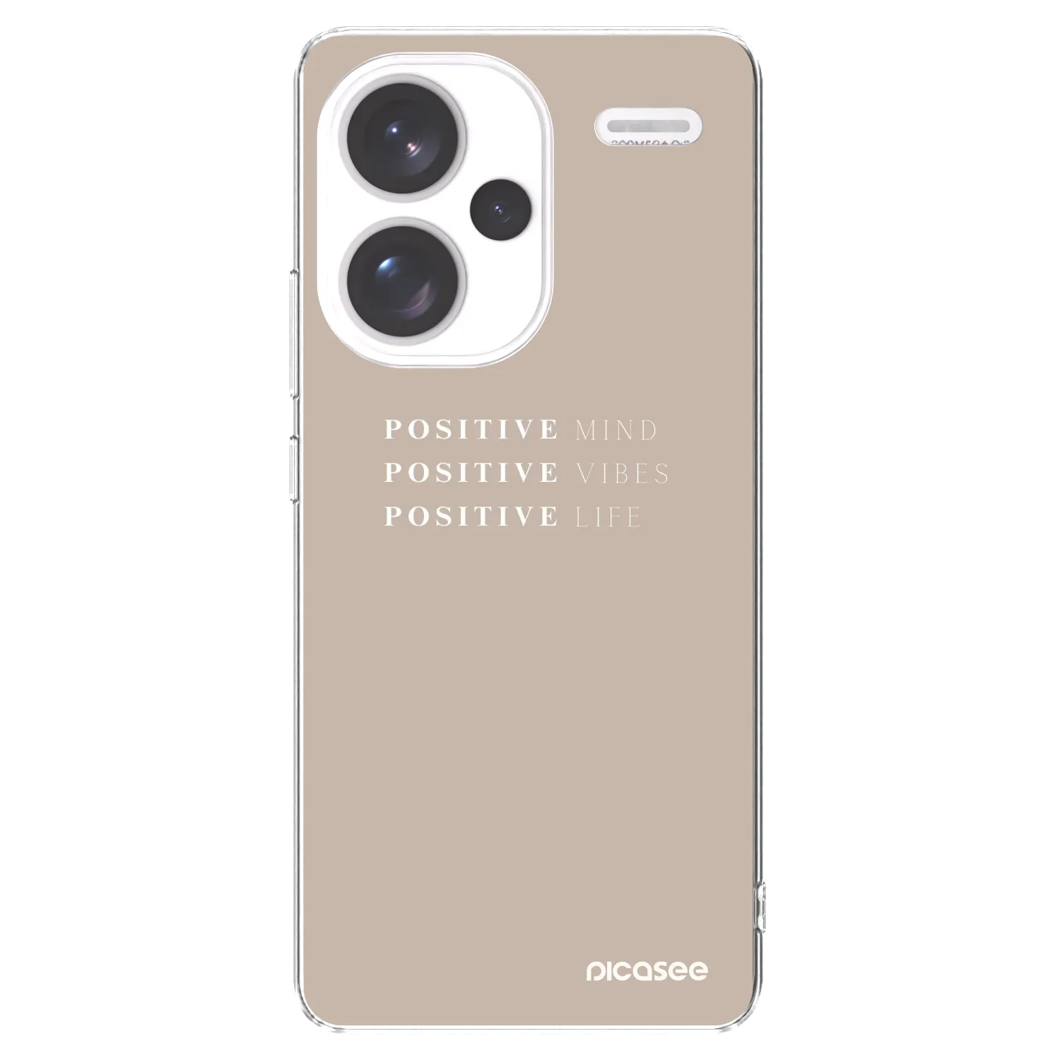 Picasee silikonový průhledný obal pro Xiaomi Redmi Note 13 Pro+ 5G - Positive Vibes