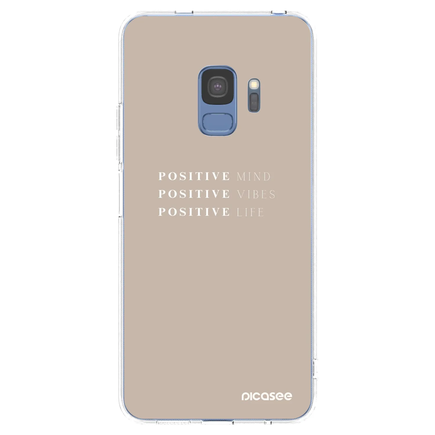Picasee silikonový průhledný obal pro Samsung Galaxy S9 G960F - Positive Vibes