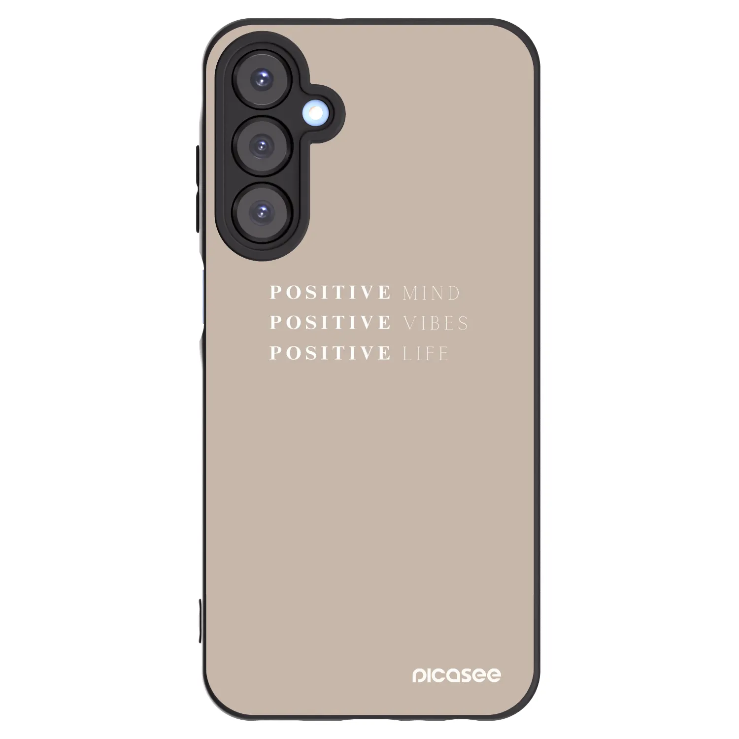 Picasee silikonový černý obal pro Samsung Galaxy A25 A256B 5G - Positive Vibes