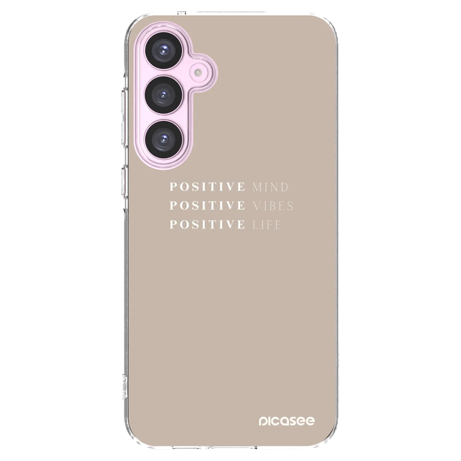 Picasee silikonový průhledný obal pro Samsung Galaxy A55 5G A556B - Positive Vibes
