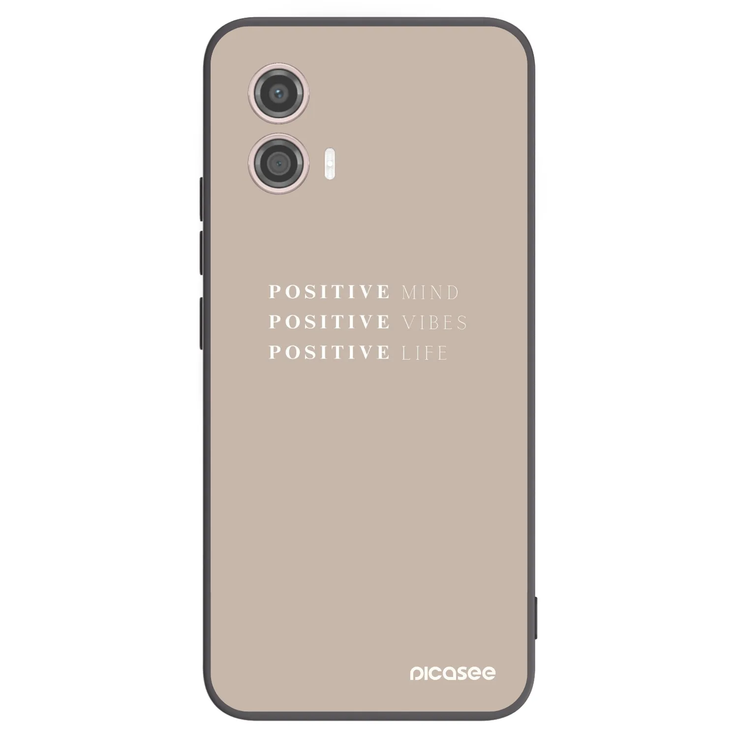 Picasee silikonový černý obal pro Motorola Moto G53 5G - Positive Vibes