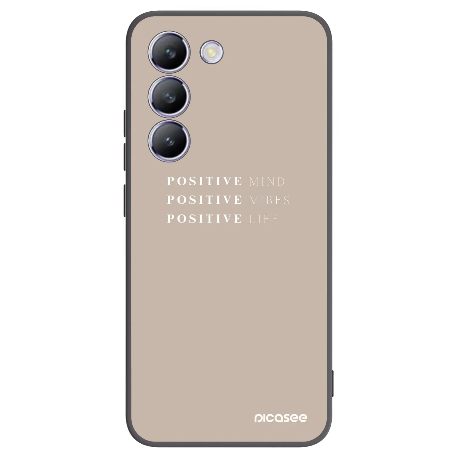 Picasee silikonový černý obal pro Vivo V40 SE 5G - Positive Vibes