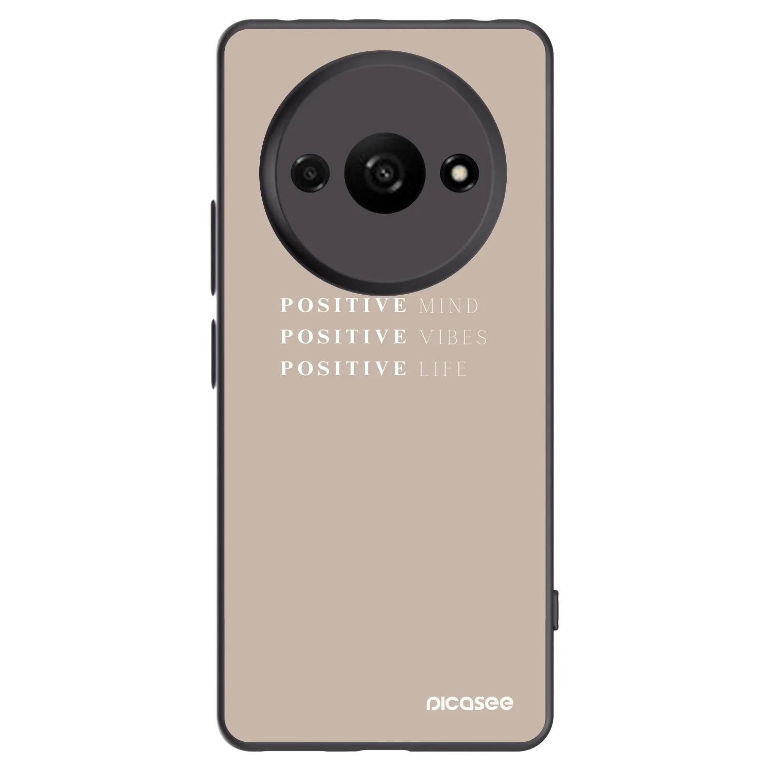 Picasee silikonový černý obal pro Xiaomi Redmi A3 - Positive Vibes
