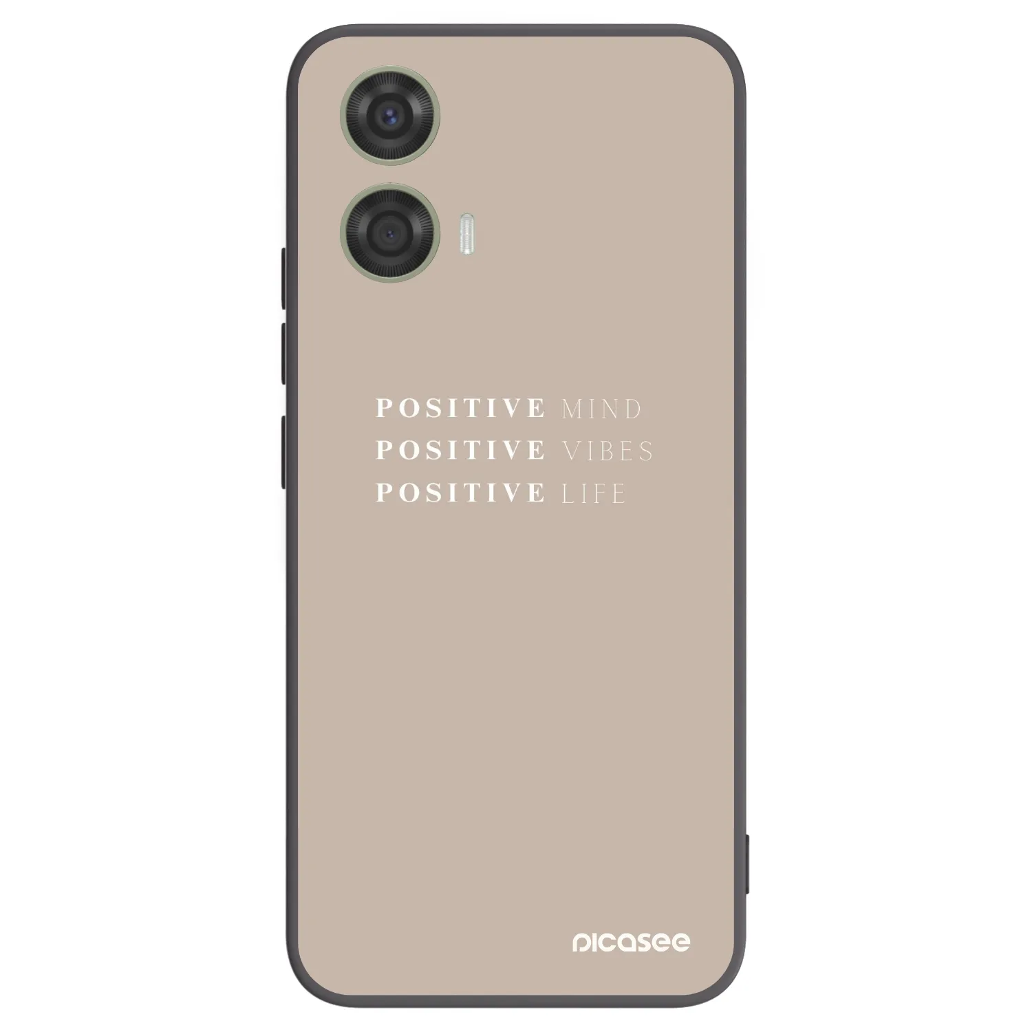 Picasee silikonový černý obal pro Motorola Moto G24 - Positive Vibes