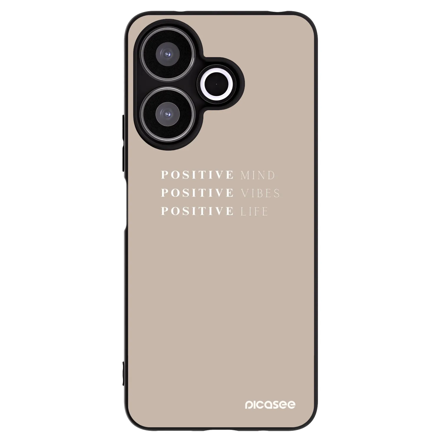 Picasee silikonový černý obal pro Xiaomi Redmi 13 4G - Positive Vibes