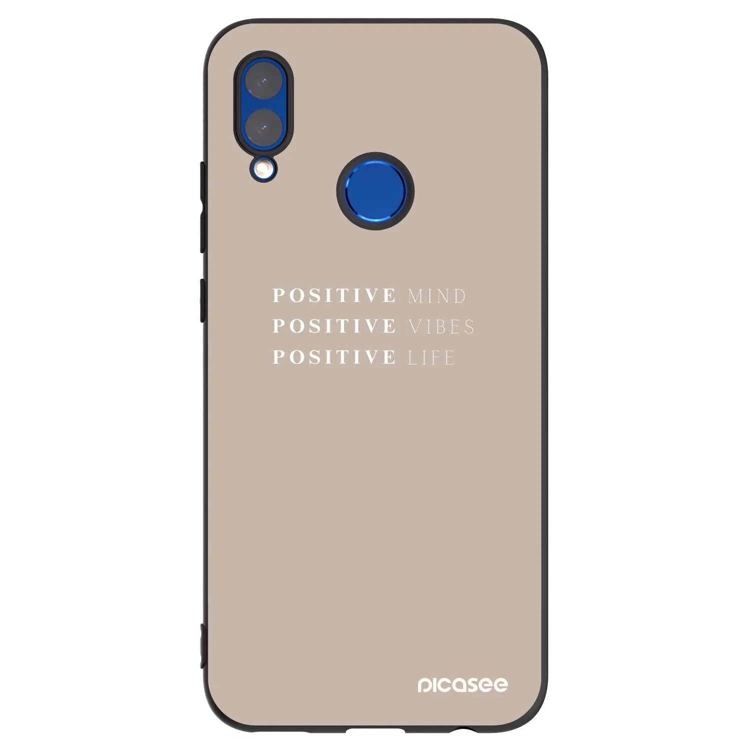 Picasee silikonový černý obal pro Honor 10 Lite - Positive Vibes
