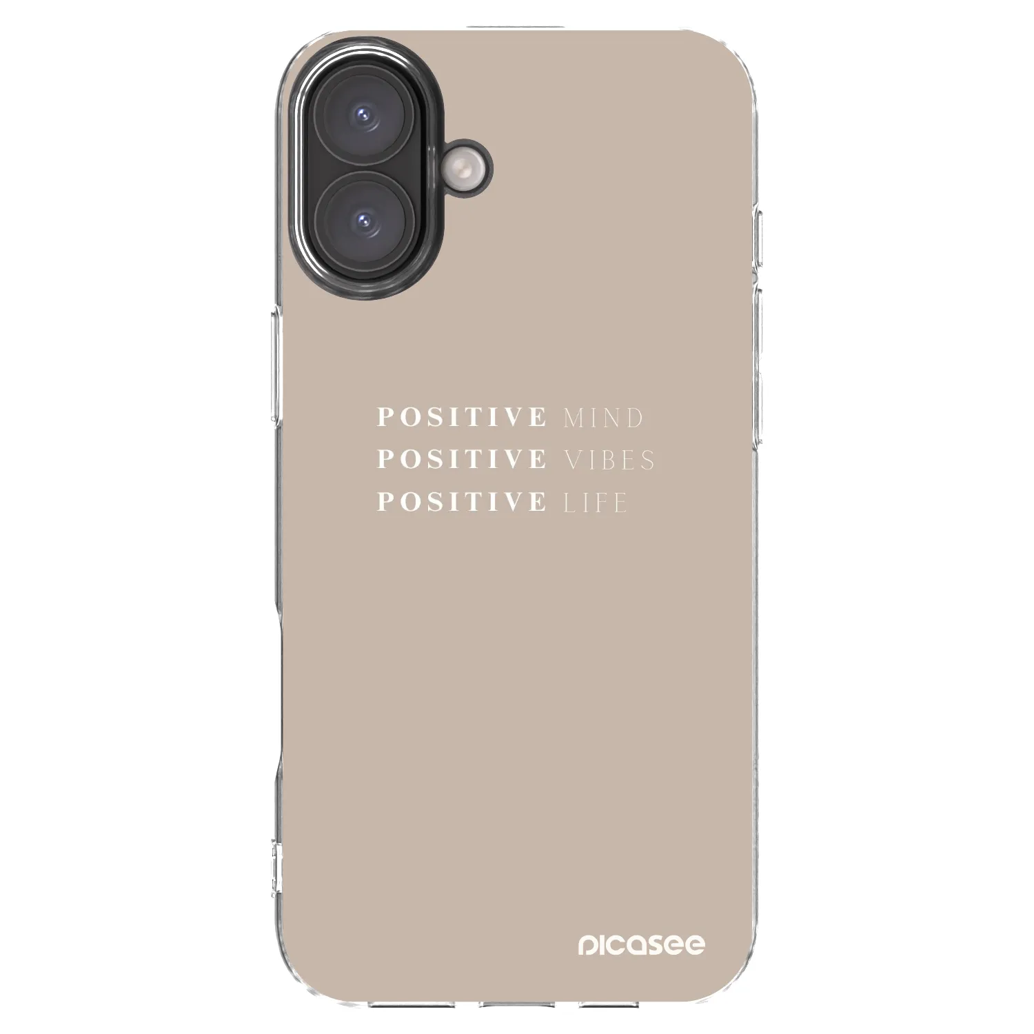 Picasee silikonový průhledný obal pro Apple iPhone 16 Plus - Positive Vibes