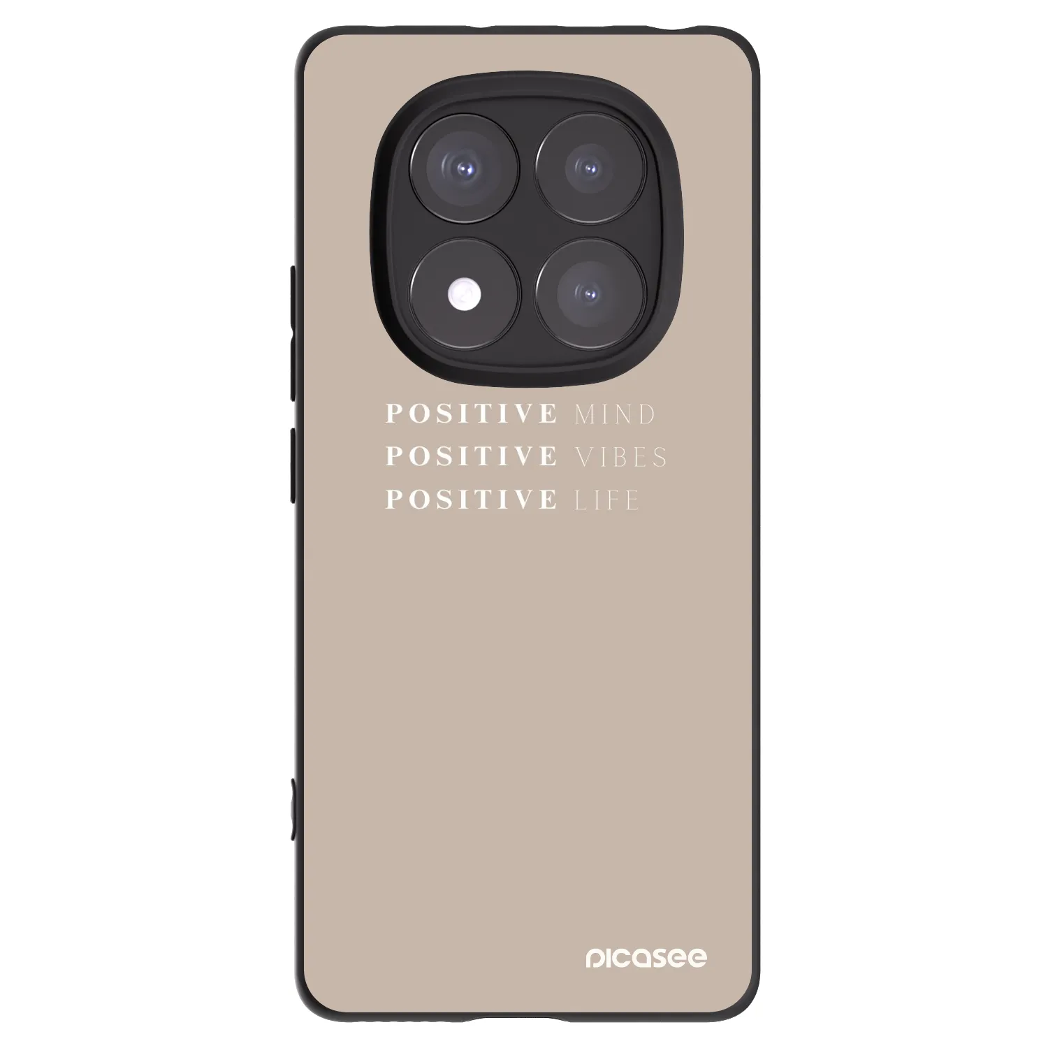 Picasee silikonový černý obal pro Xiaomi Redmi Note 14 Pro 5G - Positive Vibes