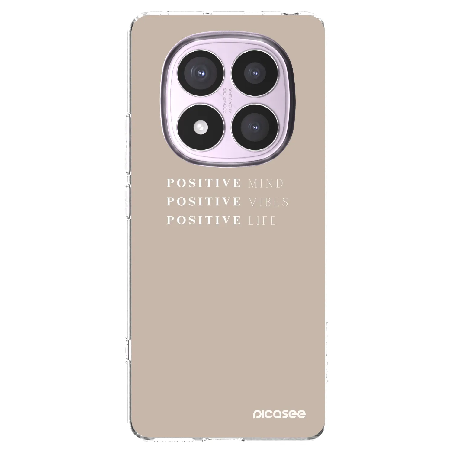 Picasee silikonový průhledný obal pro Xiaomi Redmi Note 14 Pro 5G - Positive Vibes