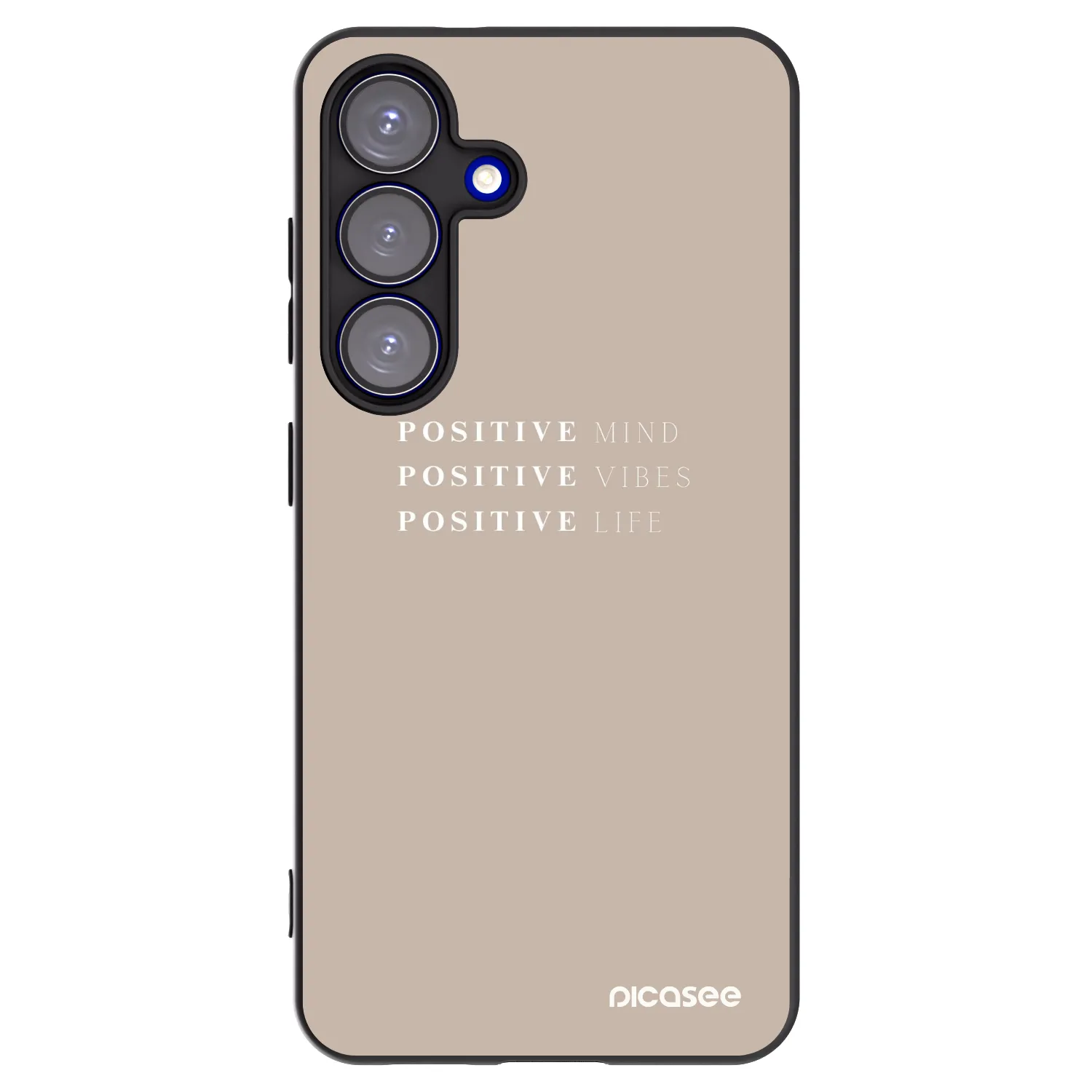 Picasee silikonový černý obal pro Samsung Galaxy S25 5G - Positive Vibes