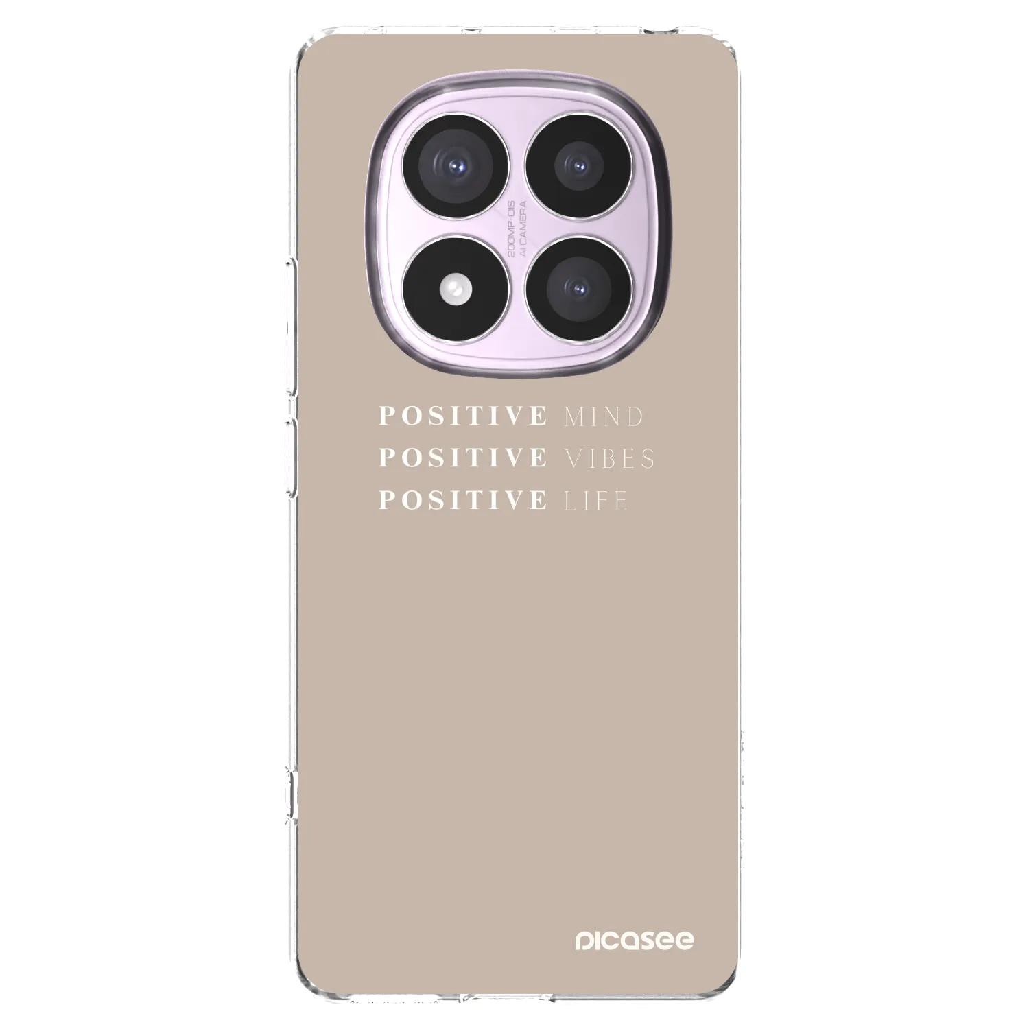 Picasee silikonový průhledný obal pro Xiaomi Redmi Note 14 Pro 4G - Positive Vibes