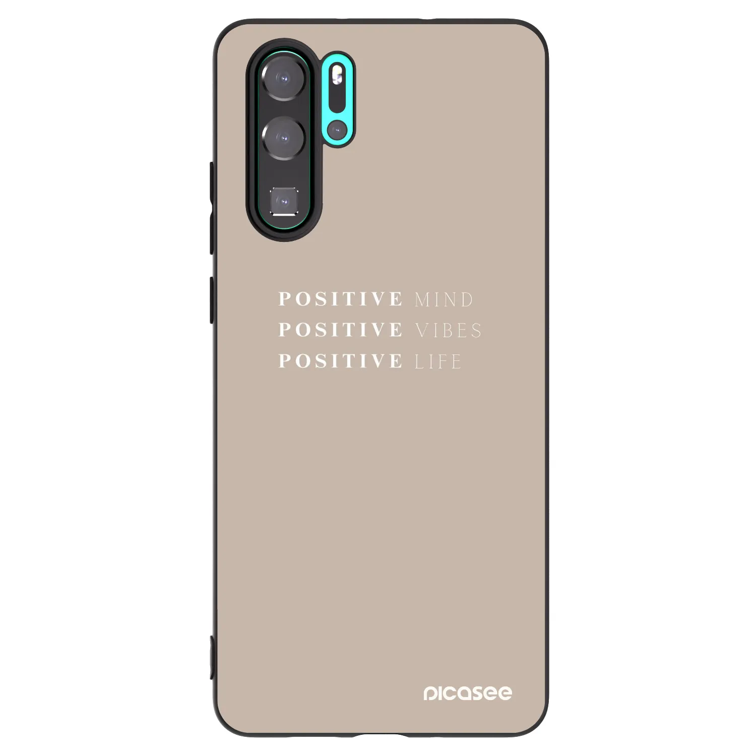 Picasee silikonový černý obal pro Huawei P30 Pro - Positive Vibes