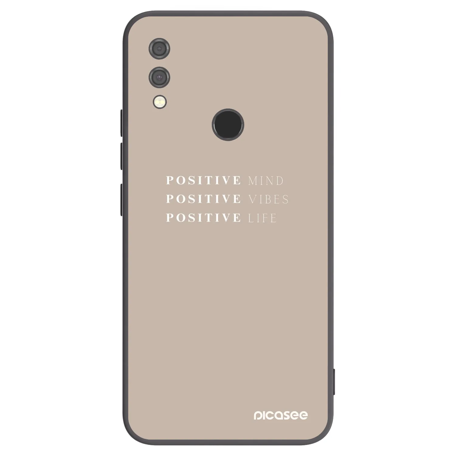 Picasee silikonový černý obal pro Xiaomi Redmi Note 7 - Positive Vibes