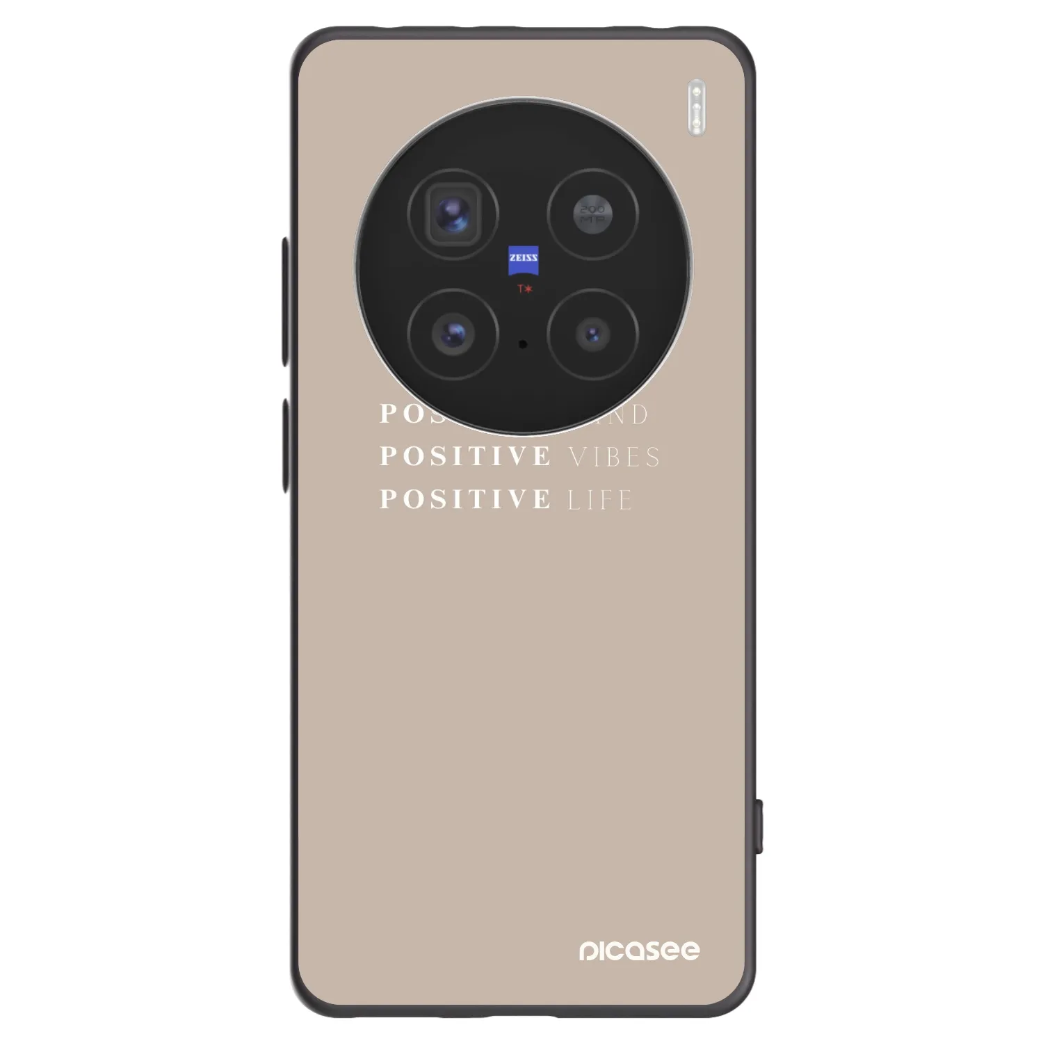 Picasee silikonový černý obal pro Vivo X200 Pro - Positive Vibes