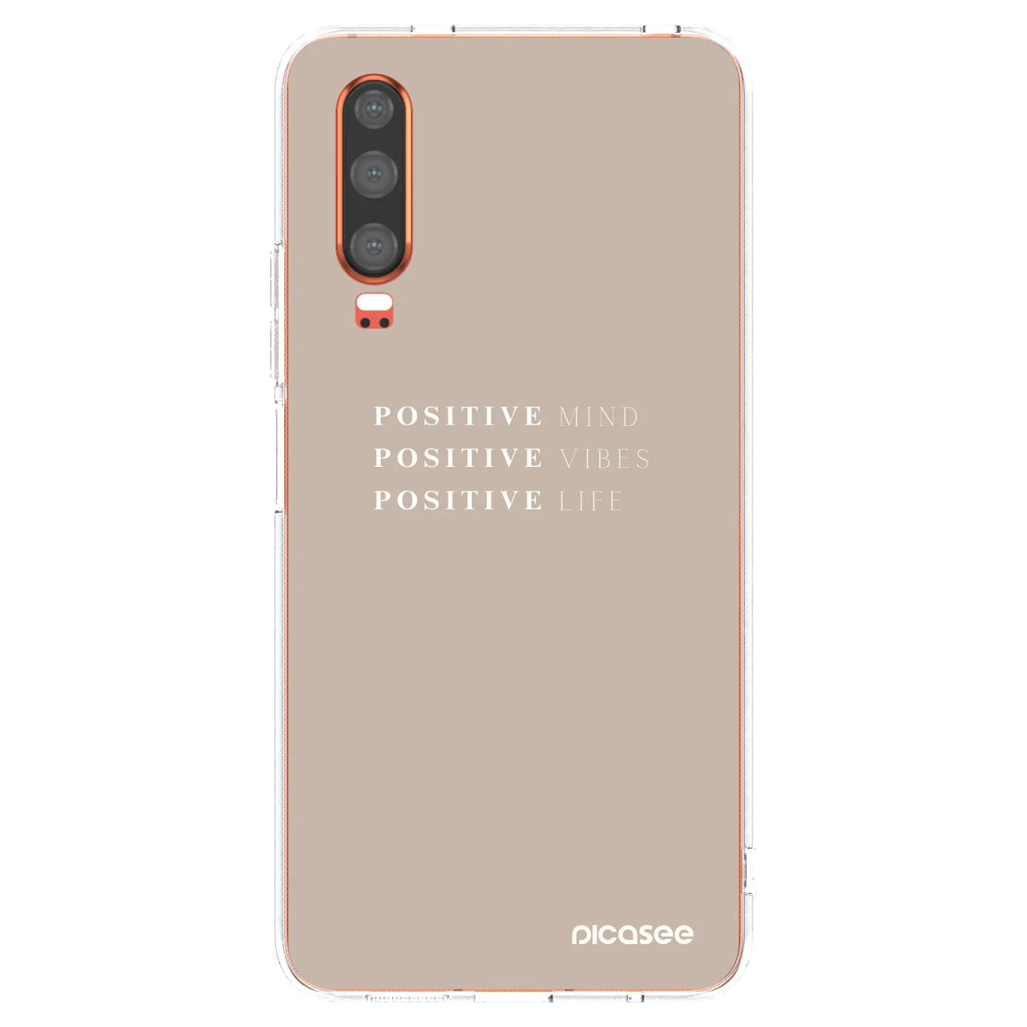 Picasee silikonový průhledný obal pro Huawei P30 - Positive Vibes