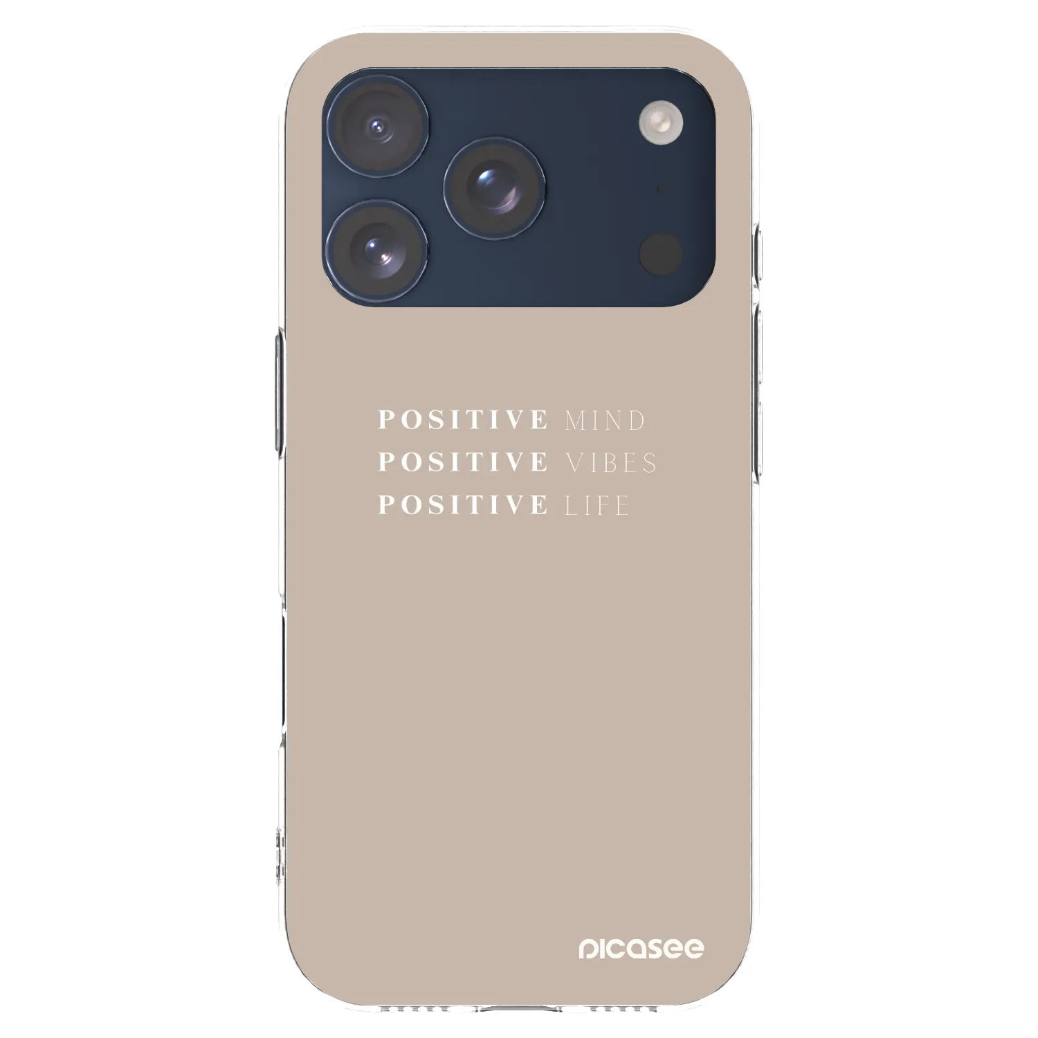 Picasee silikonový průhledný obal pro Apple iPhone 17 Pro - Positive Vibes