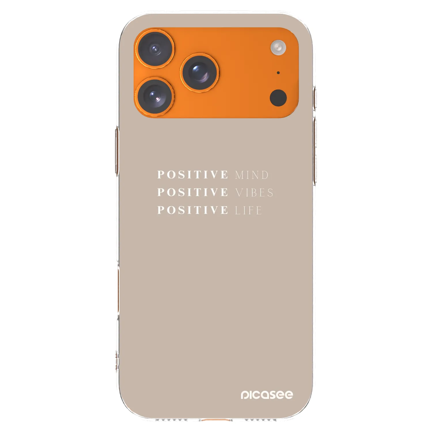 Picasee silikonový průhledný obal pro Apple iPhone 17 Pro Max - Positive Vibes