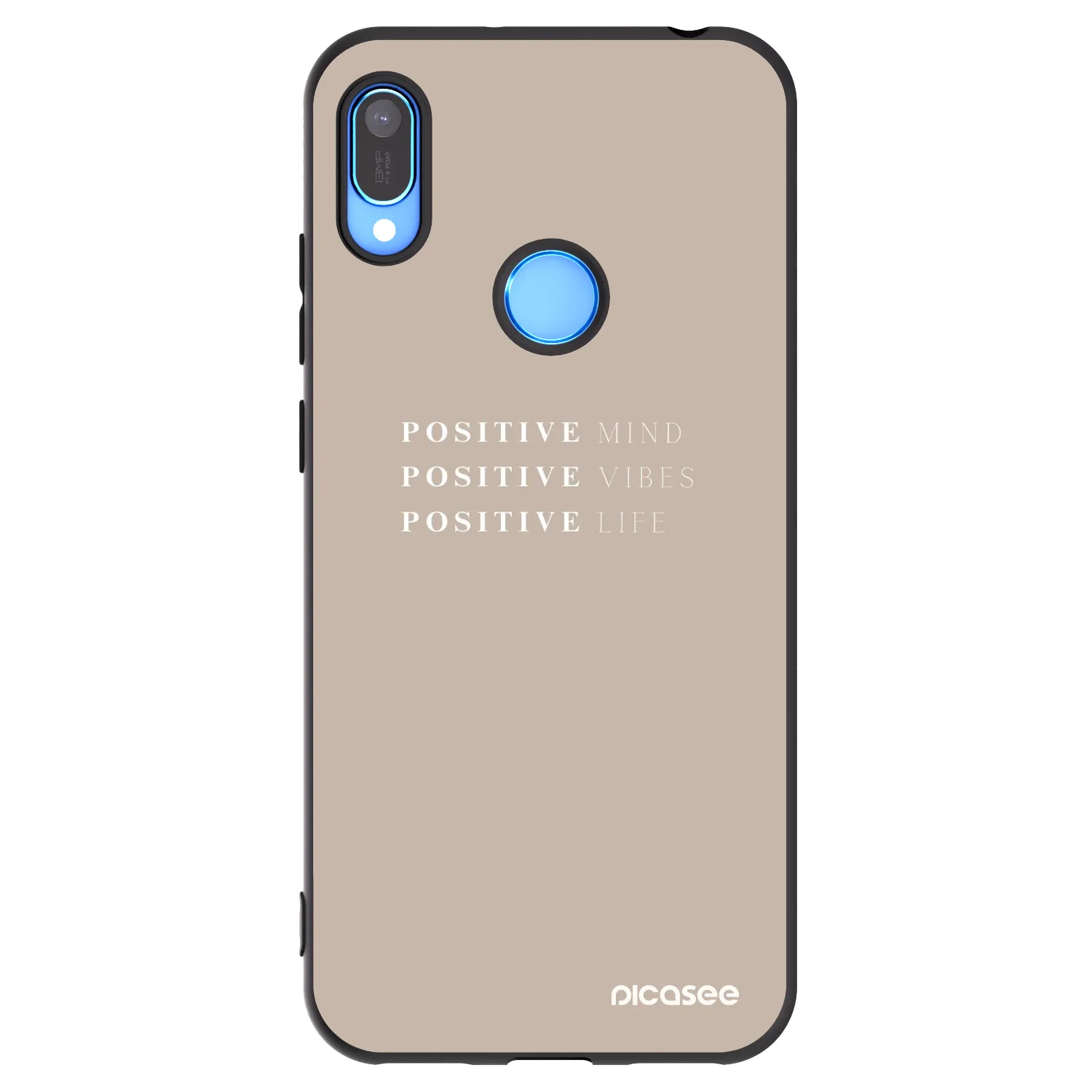 Picasee silikonový černý obal pro Huawei Y6 2019 - Positive Vibes