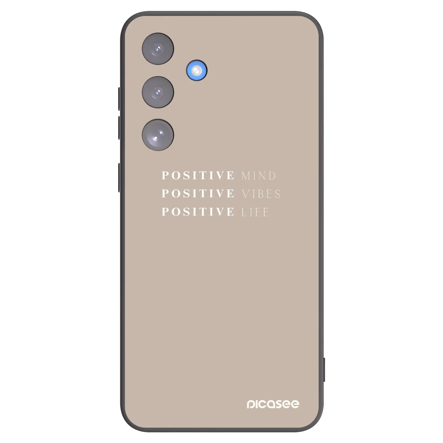 Picasee silikonový černý obal pro Samsung Galaxy S25 FE 5G - Positive Vibes