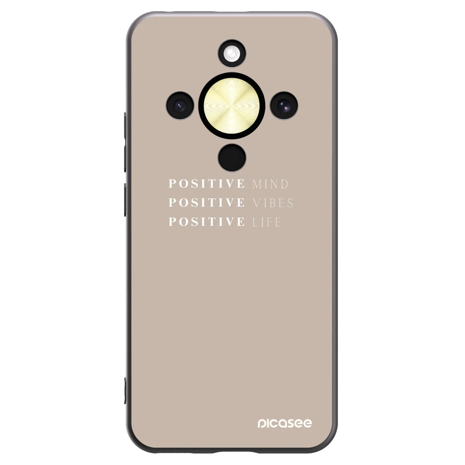 Picasee silikonový černý obal pro Honor Magic8 Lite 5G - Positive Vibes