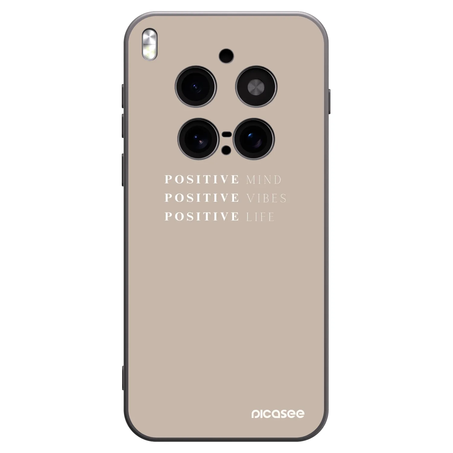Picasee silikonový černý obal pro Vivo X300 Pro - Positive Vibes