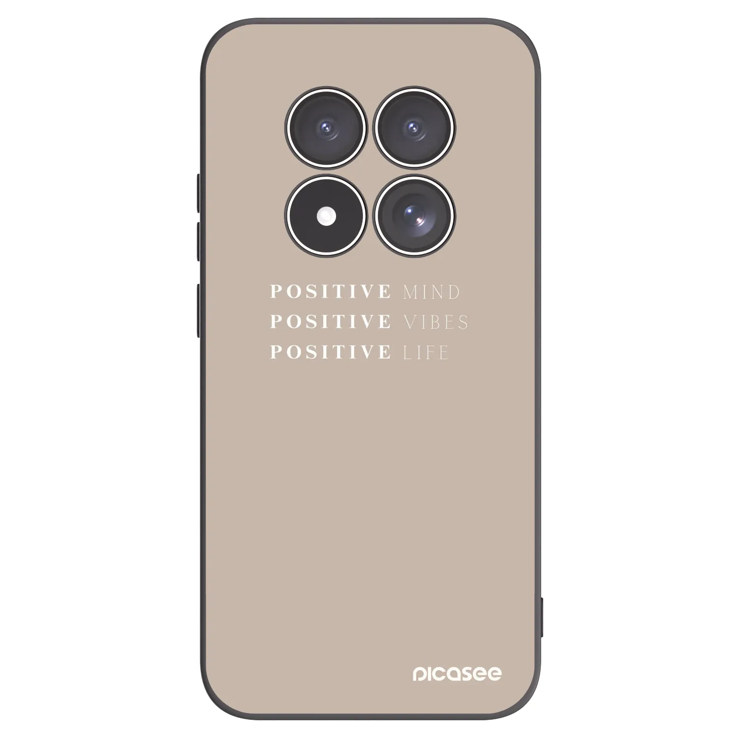 Picasee silikonový černý obal pro Xiaomi Redmi Note 15 Pro 5G - Positive Vibes