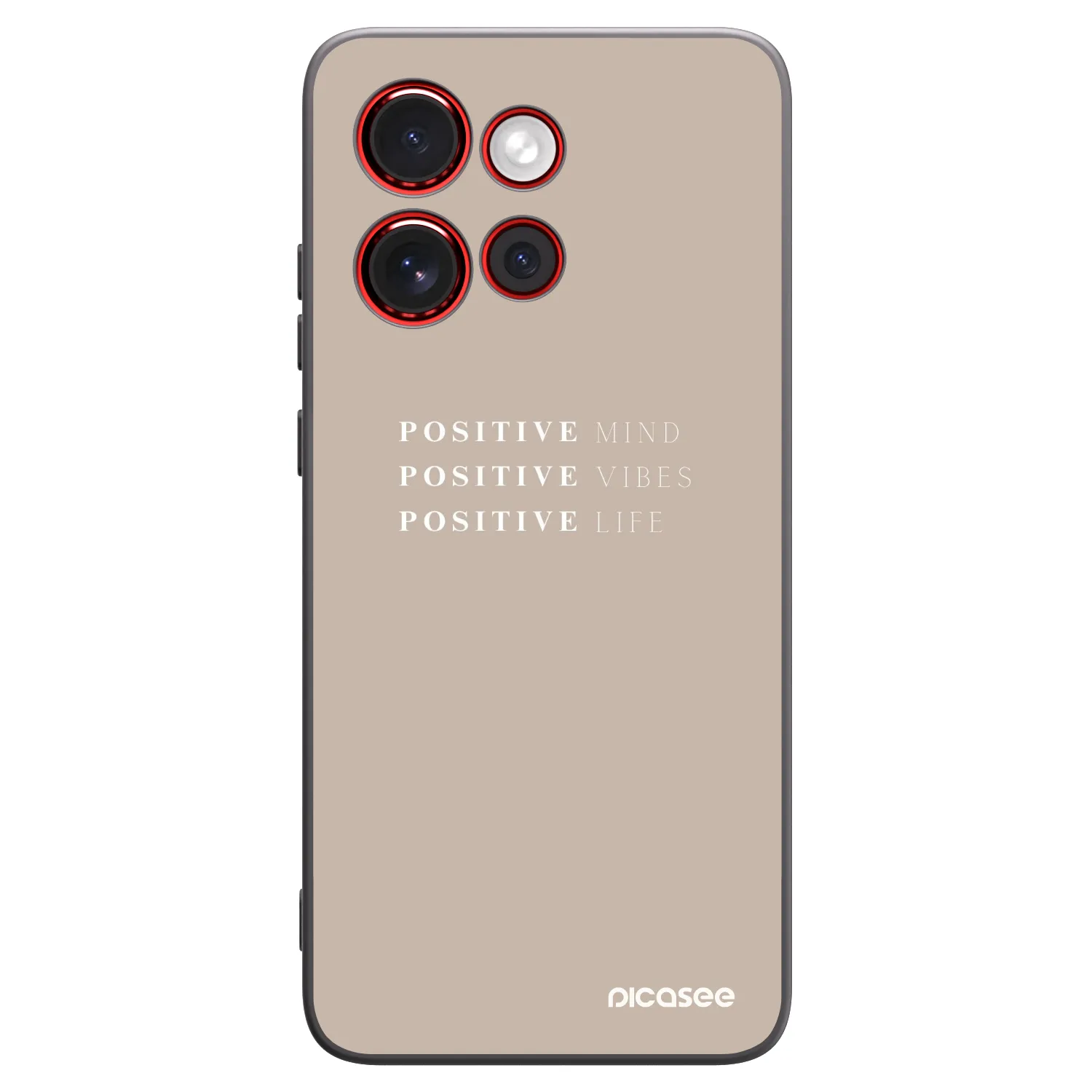 Picasee silikonový černý obal pro Motorola Edge 60 Neo 5G - Positive Vibes