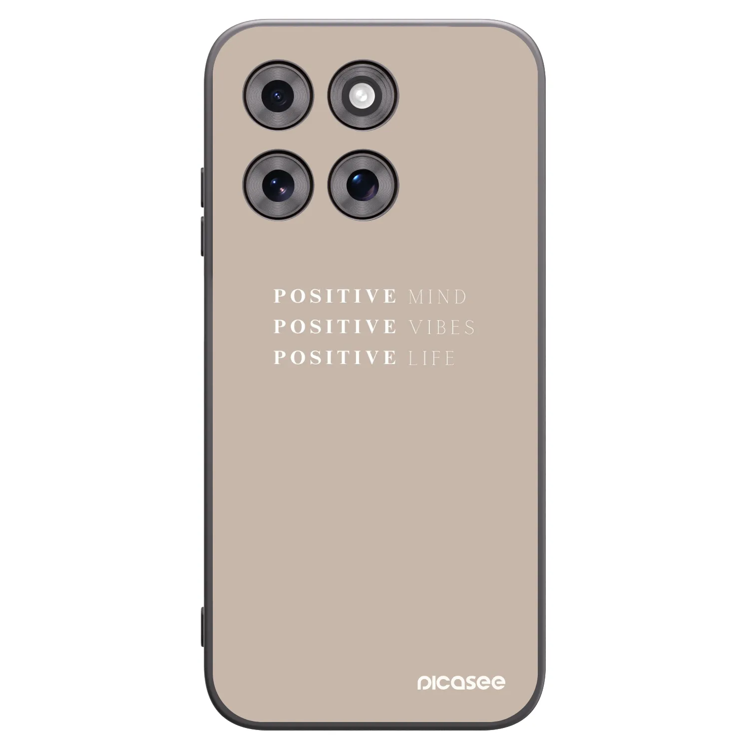Picasee silikonový černý obal pro Motorola Moto G77 - Positive Vibes